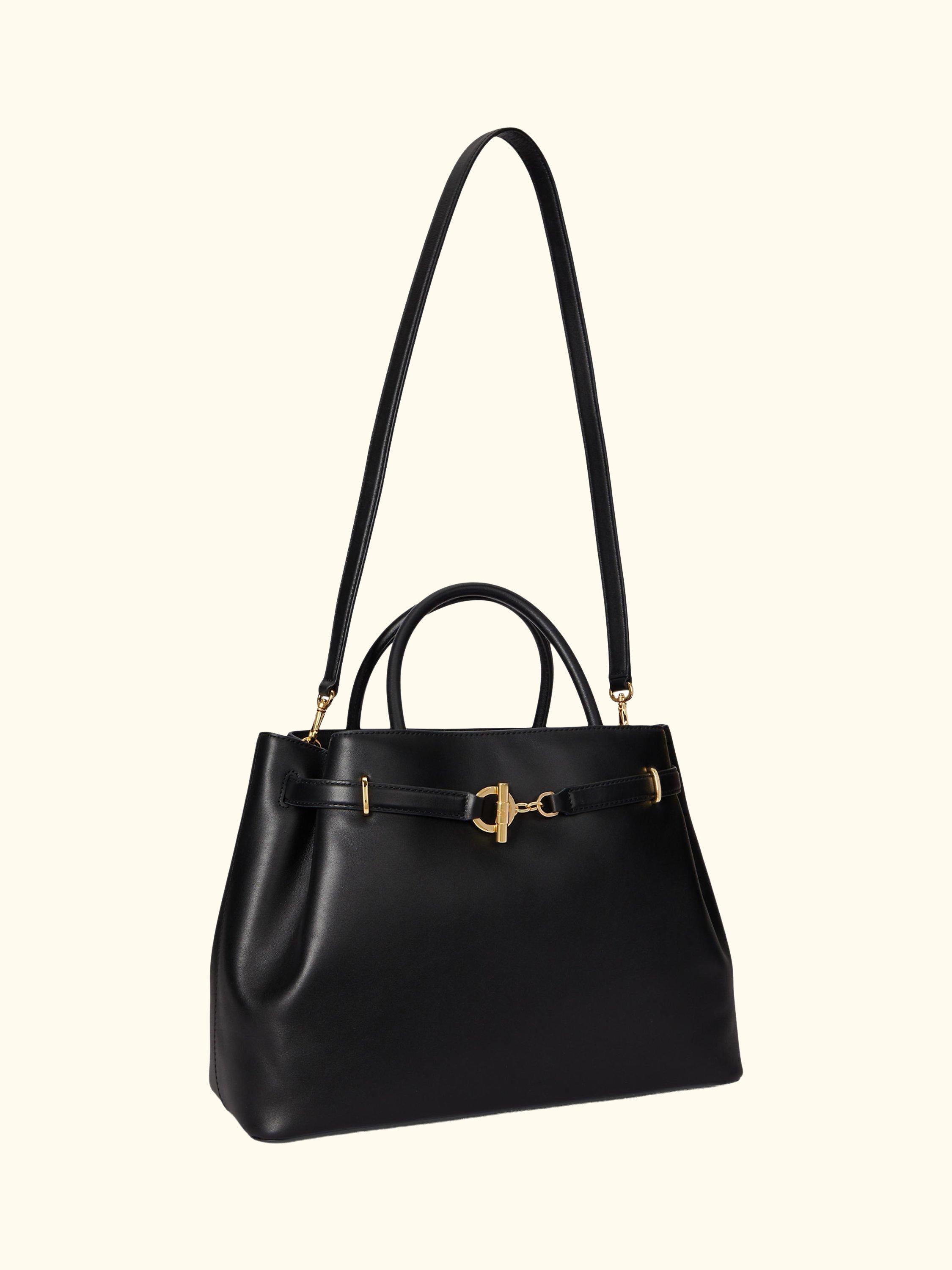 Lauren Ralph Lauren Blaike Large Leather Satchel Bag