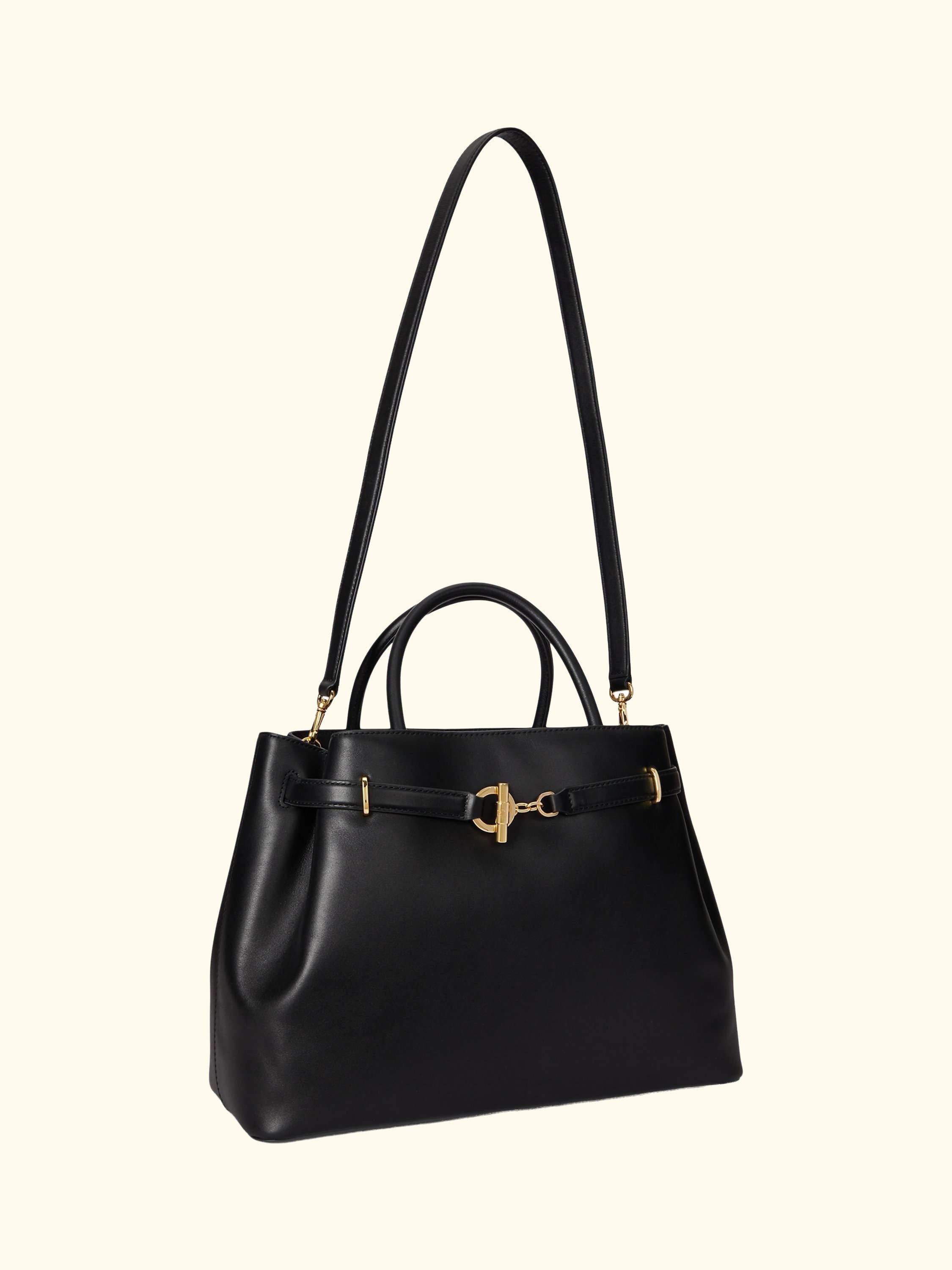 Lauren Ralph Lauren Blaike Large Leather Satchel Bag