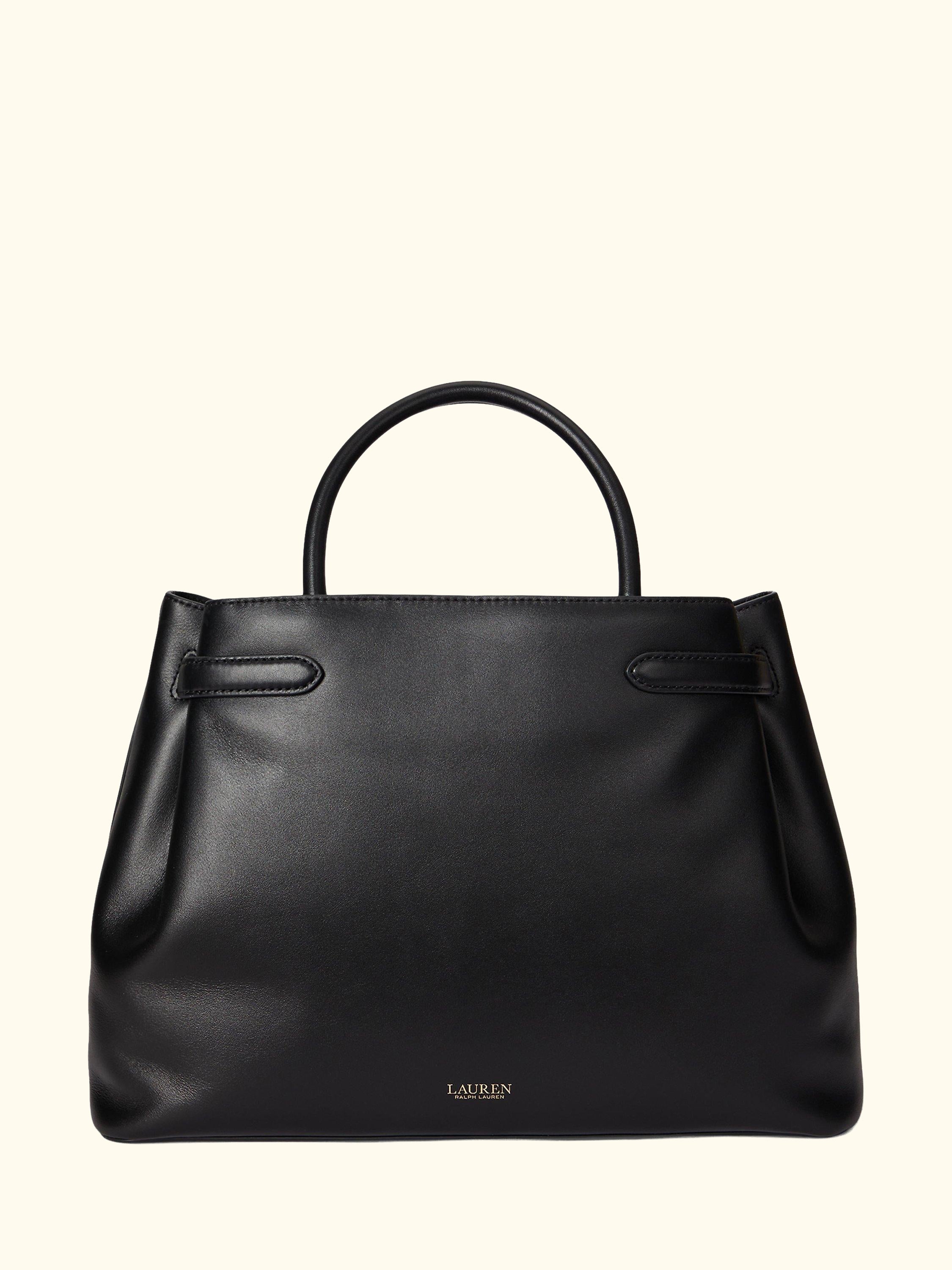 Lauren Ralph Lauren Blaike Large Leather Satchel Bag