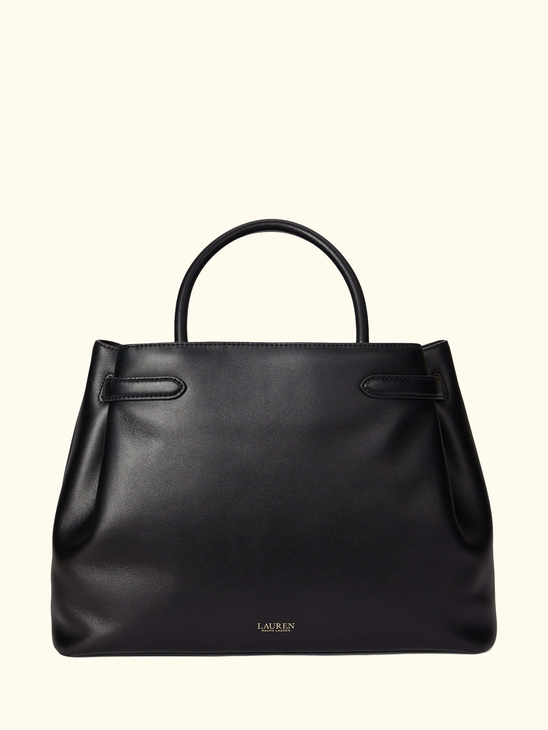 Lauren Ralph Lauren Blaike Large Leather Satchel Bag