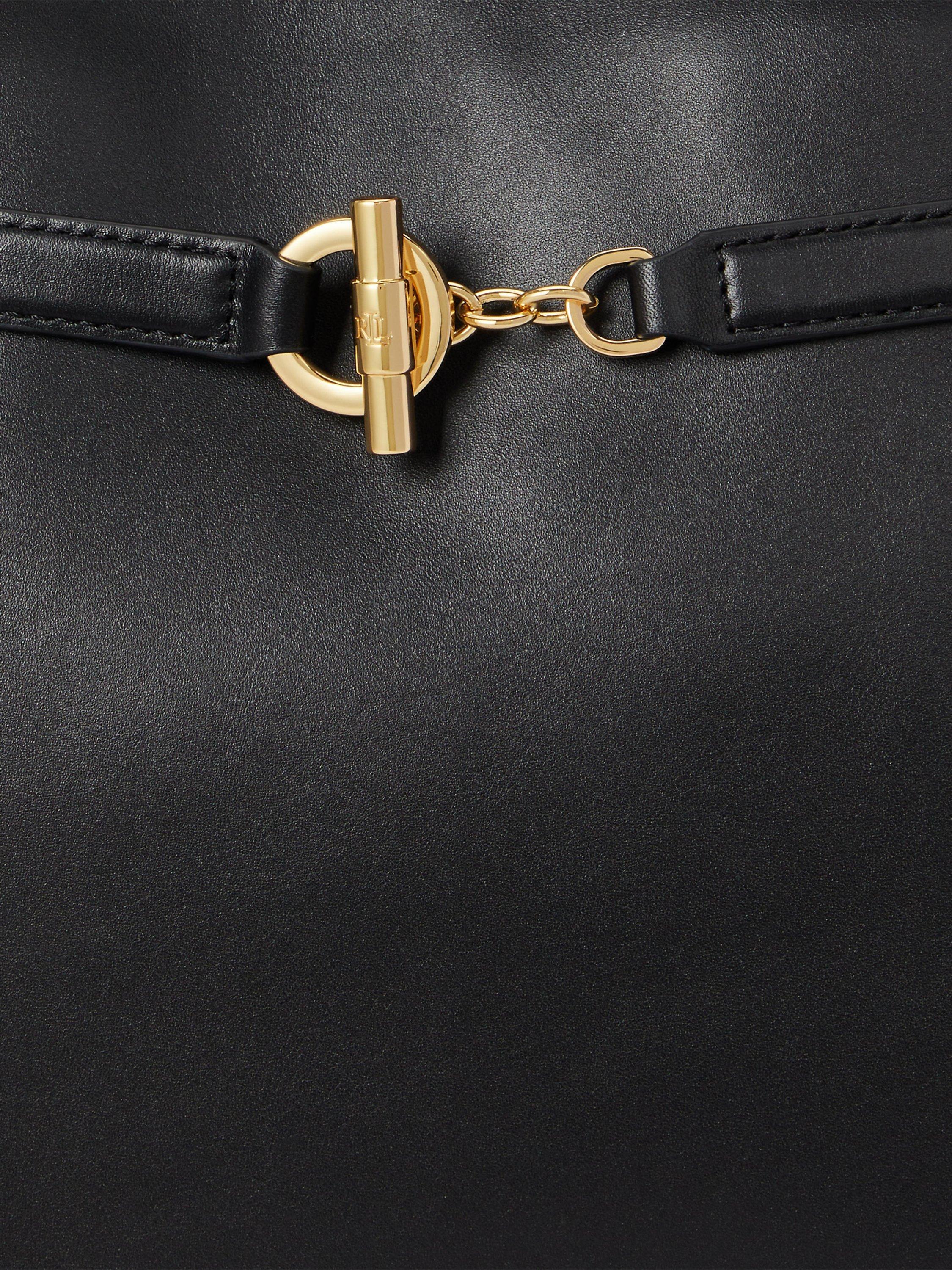 Lauren Ralph Lauren Blaike Large Leather Satchel Bag