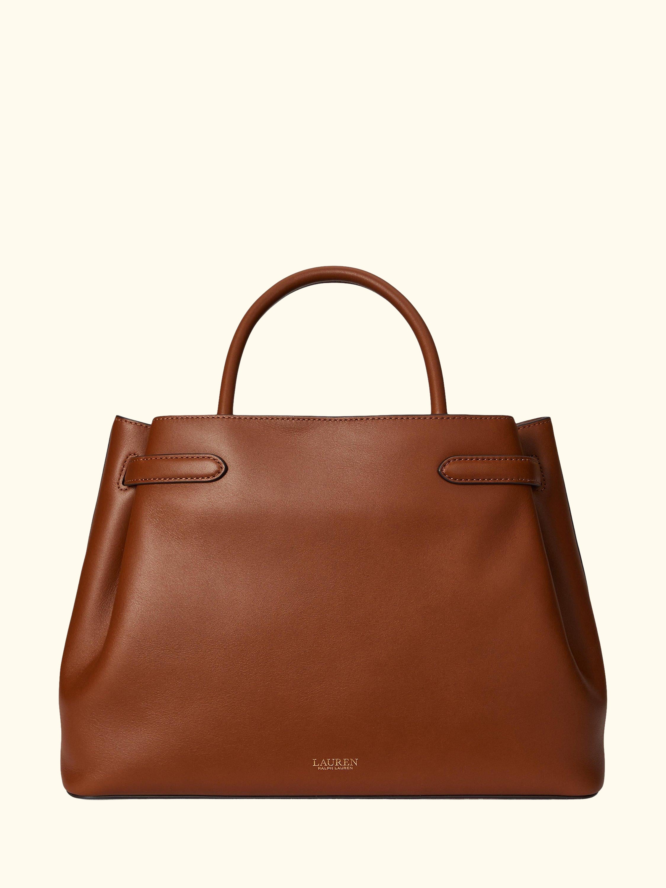 Lauren Ralph Lauren Blaike Large Leather Satchel Bag