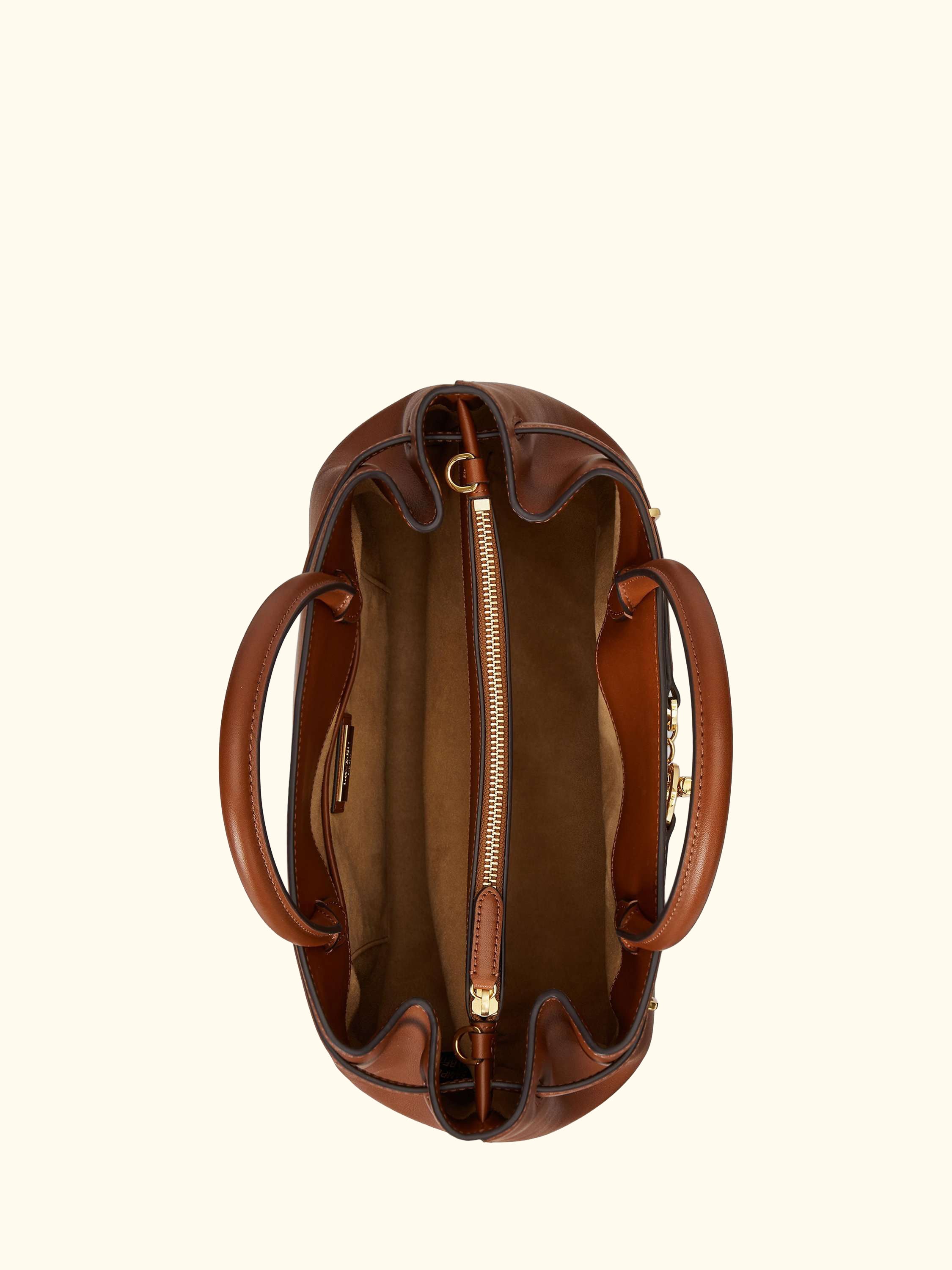 Lauren Ralph Lauren Blaike Large Leather Satchel Bag