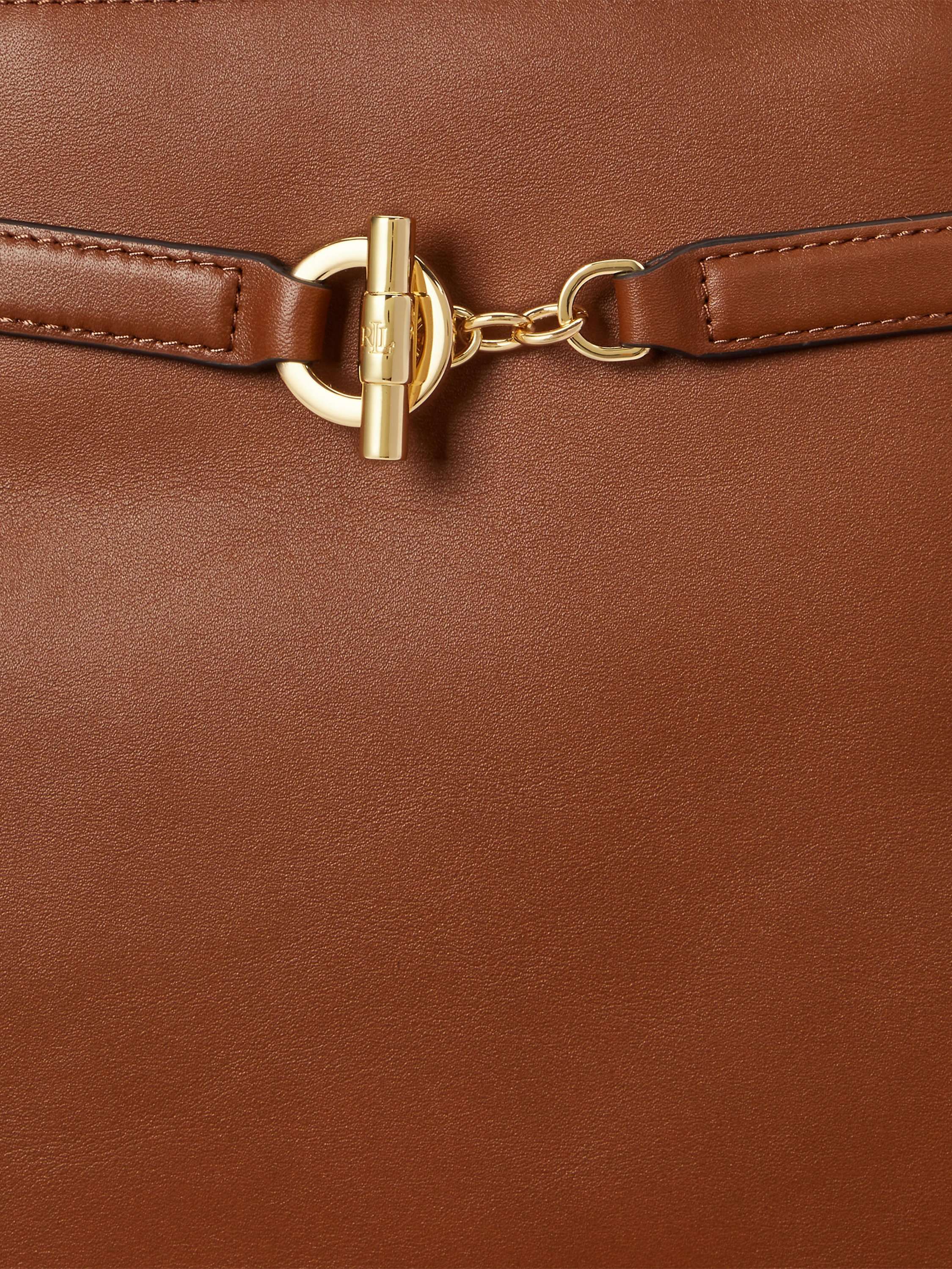 Lauren Ralph Lauren Blaike Large Leather Satchel Bag