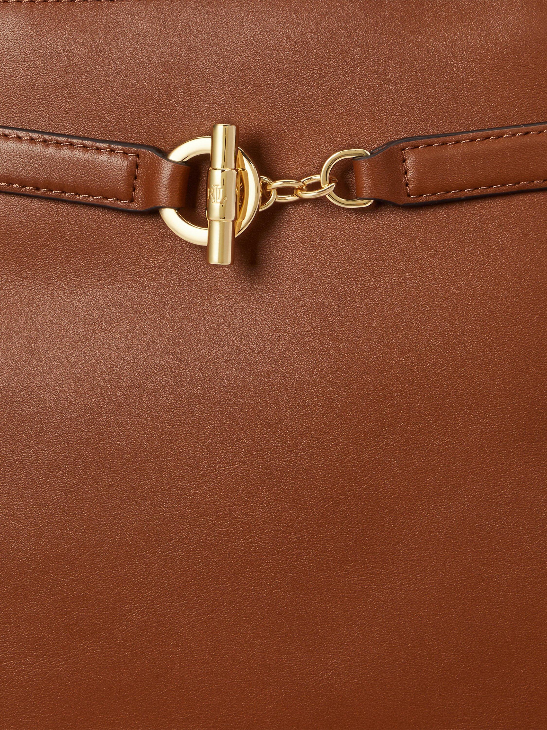 Lauren Ralph Lauren Blaike Large Leather Satchel Bag