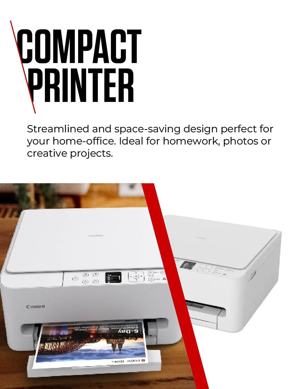 PIXMA TS6550i Wireless Wi-Fi Colour 3-in-1 Inkjet Photo Printer, White