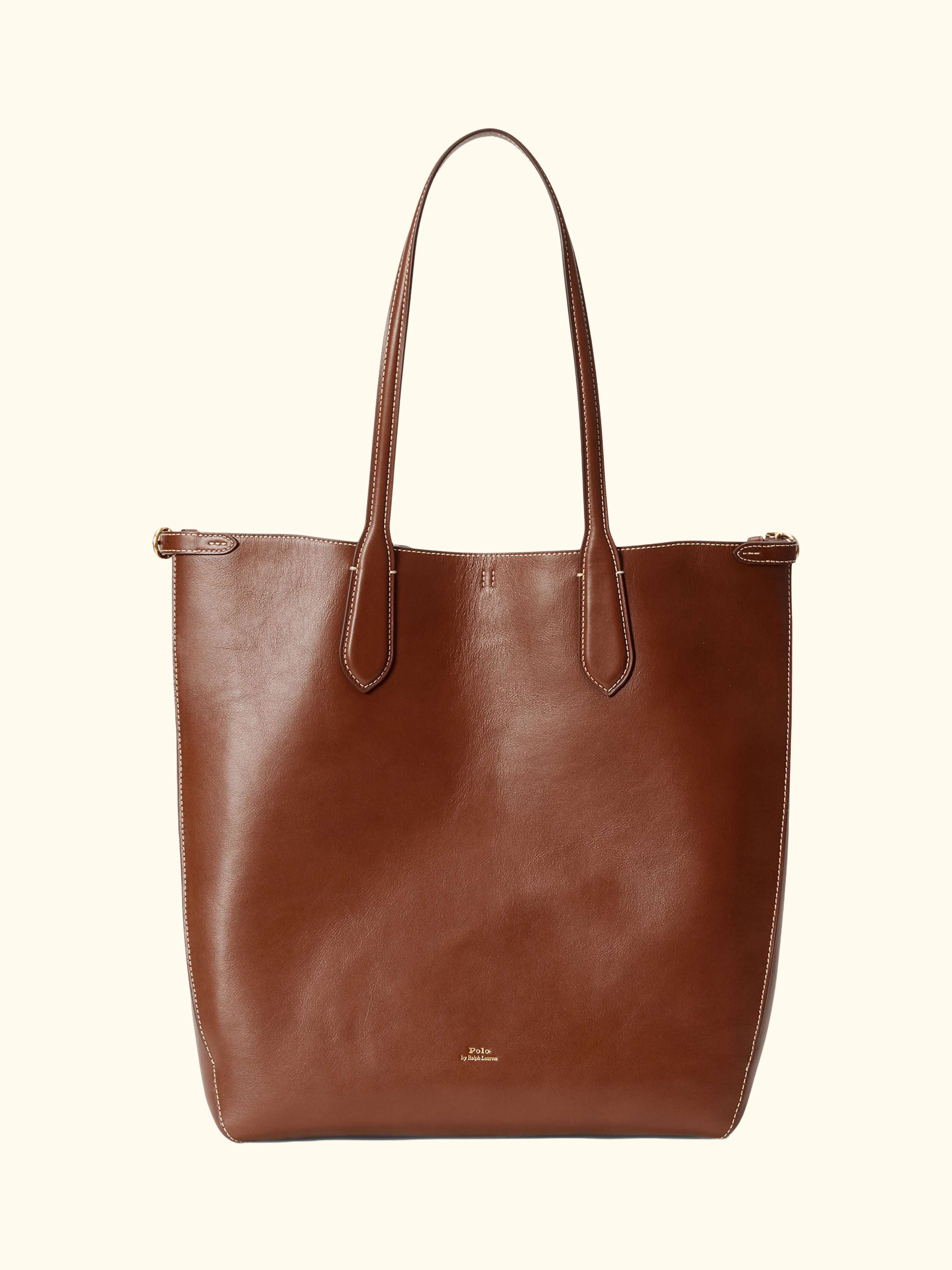 Polo Ralph Lauren Bellport Leather North South Tote Bag