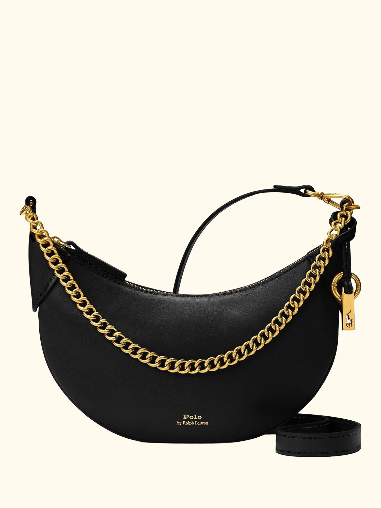 Polo Ralph Lauren ID Mini Leather Crossbody Saddle Bag