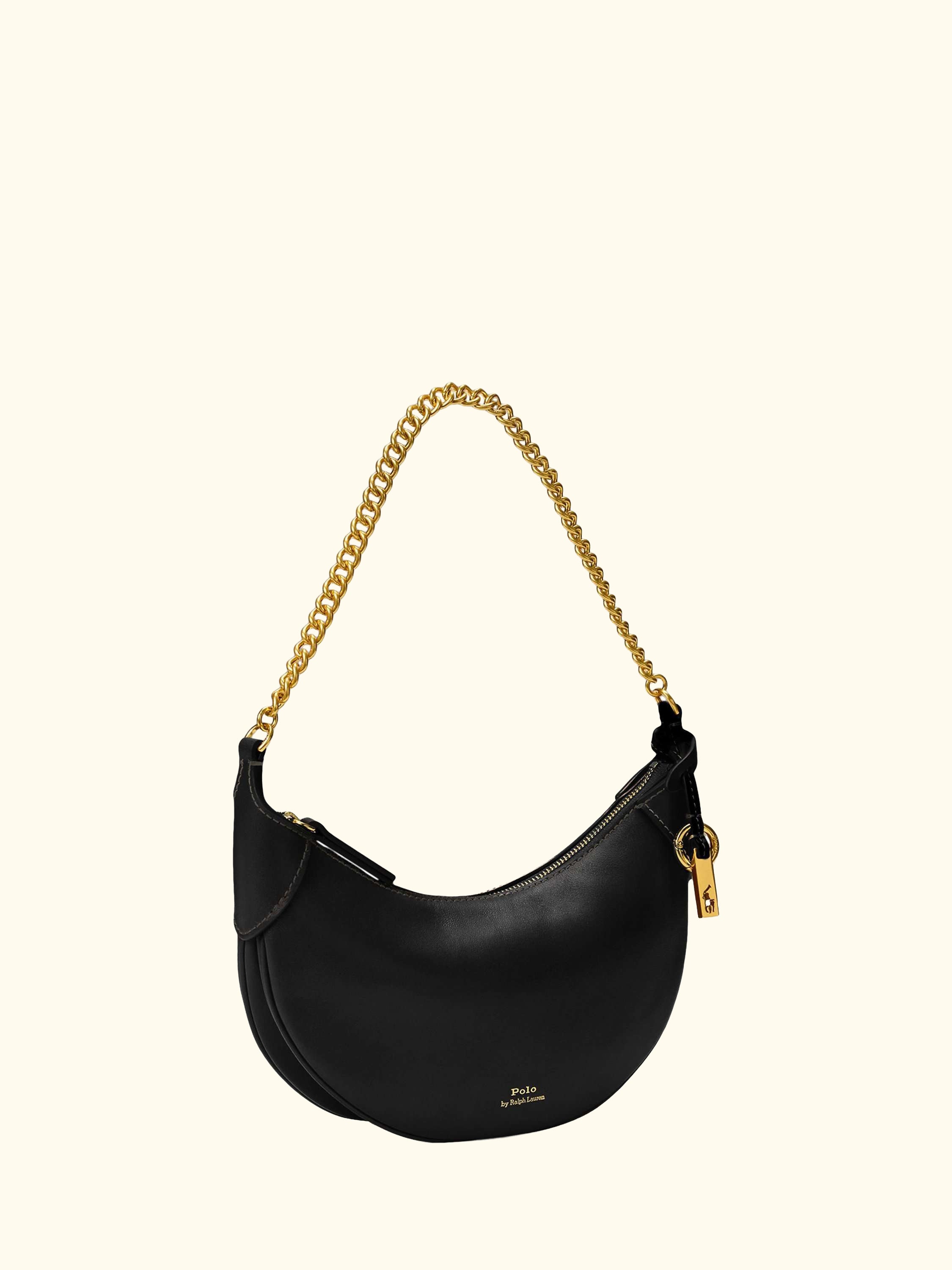 Polo Ralph Lauren ID Mini Leather Crossbody Saddle Bag
