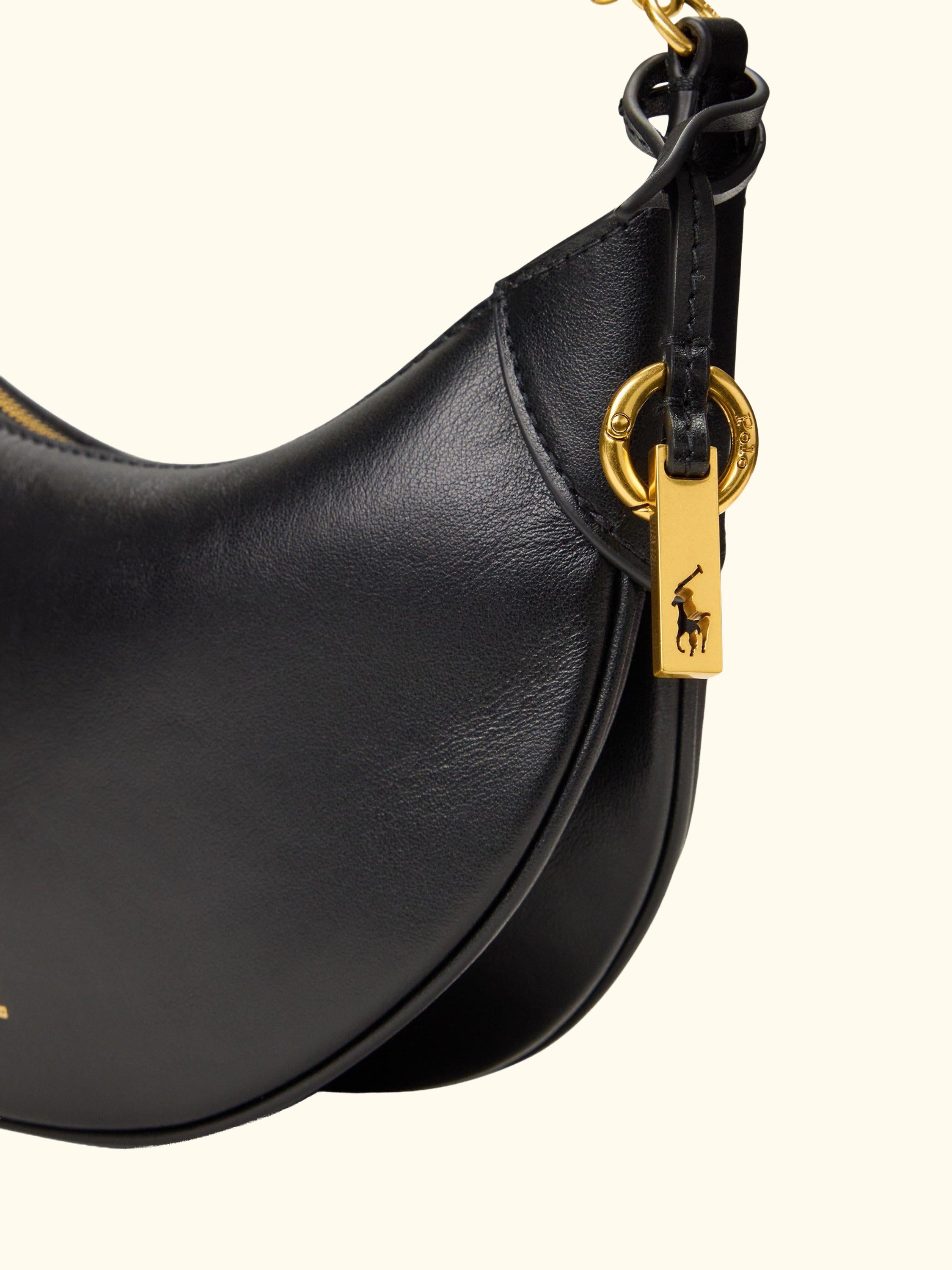 Polo Ralph Lauren ID Mini Leather Crossbody Saddle Bag