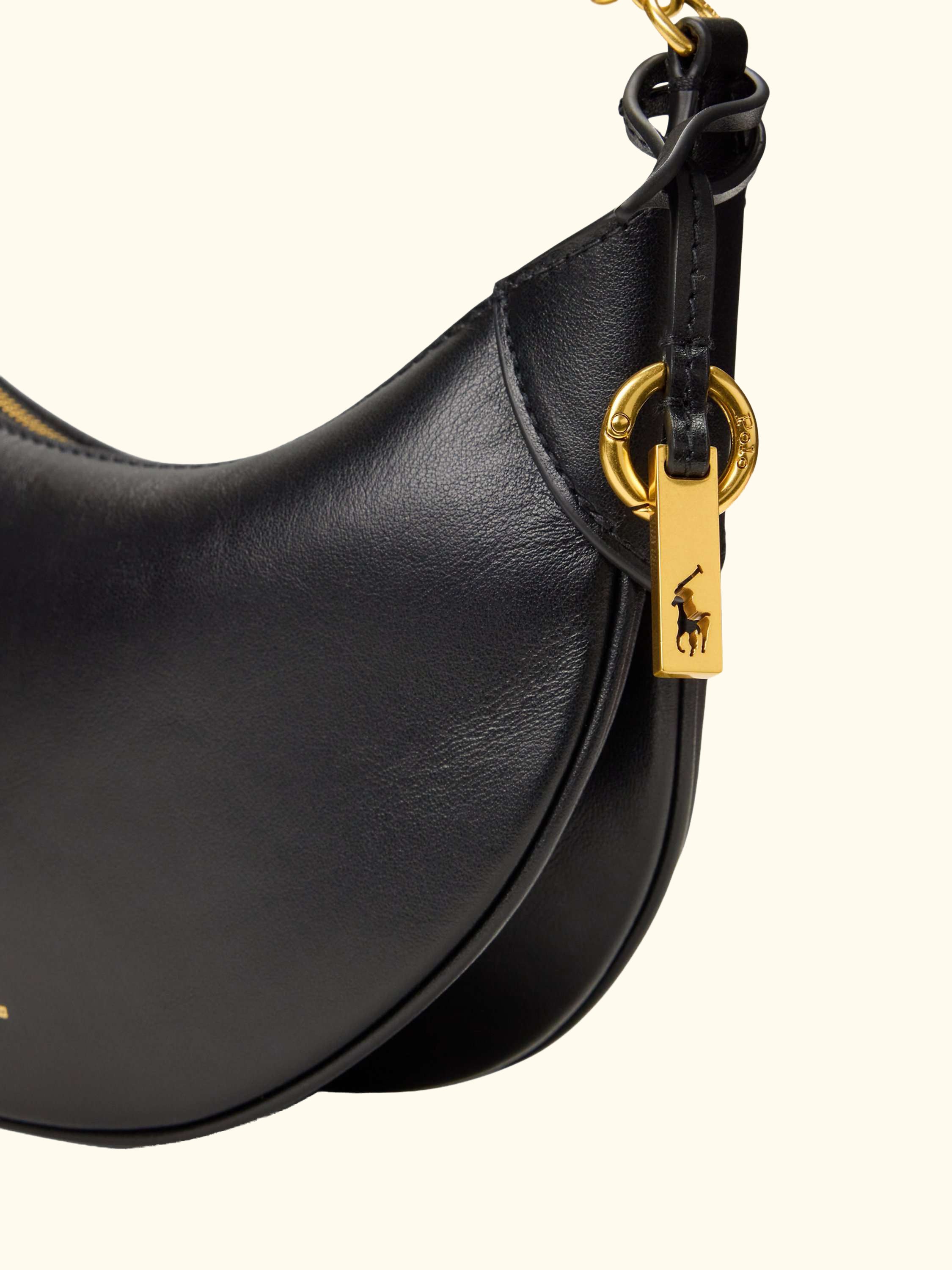 Polo Ralph Lauren ID Mini Leather Crossbody Saddle Bag