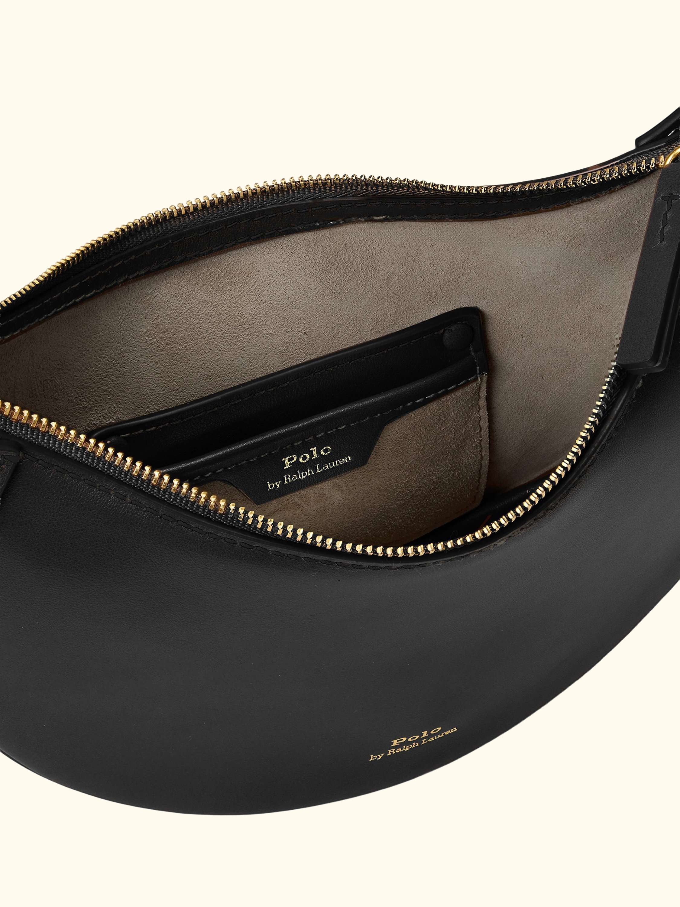Polo Ralph Lauren ID Mini Leather Crossbody Saddle Bag