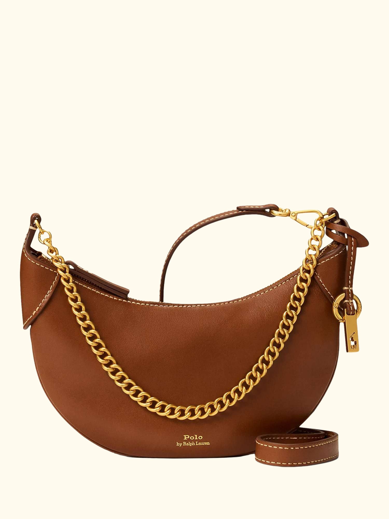 Polo Ralph Lauren ID Mini Leather Crossbody Saddle Bag