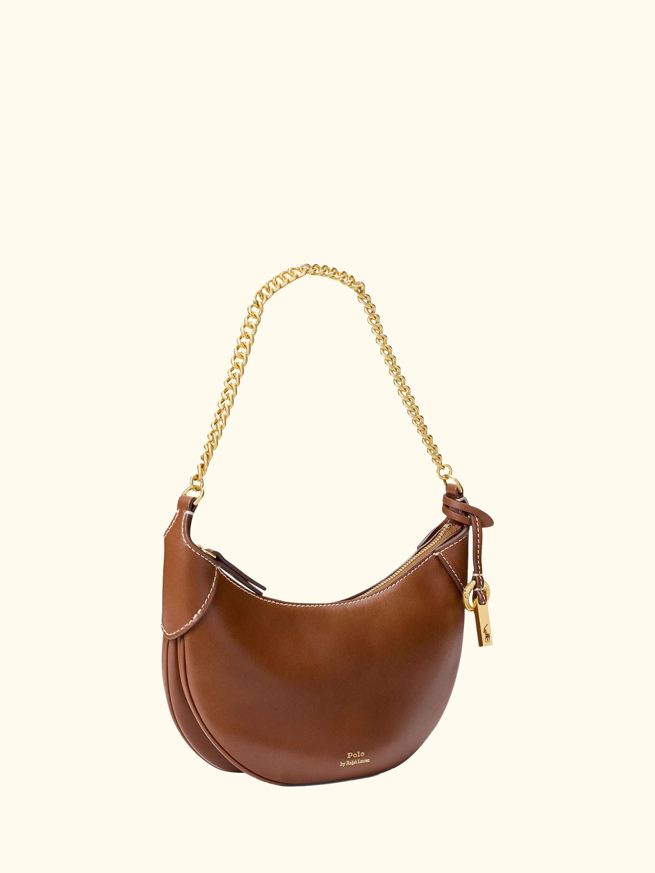 Polo Ralph Lauren ID Mini Leather Crossbody Saddle Bag