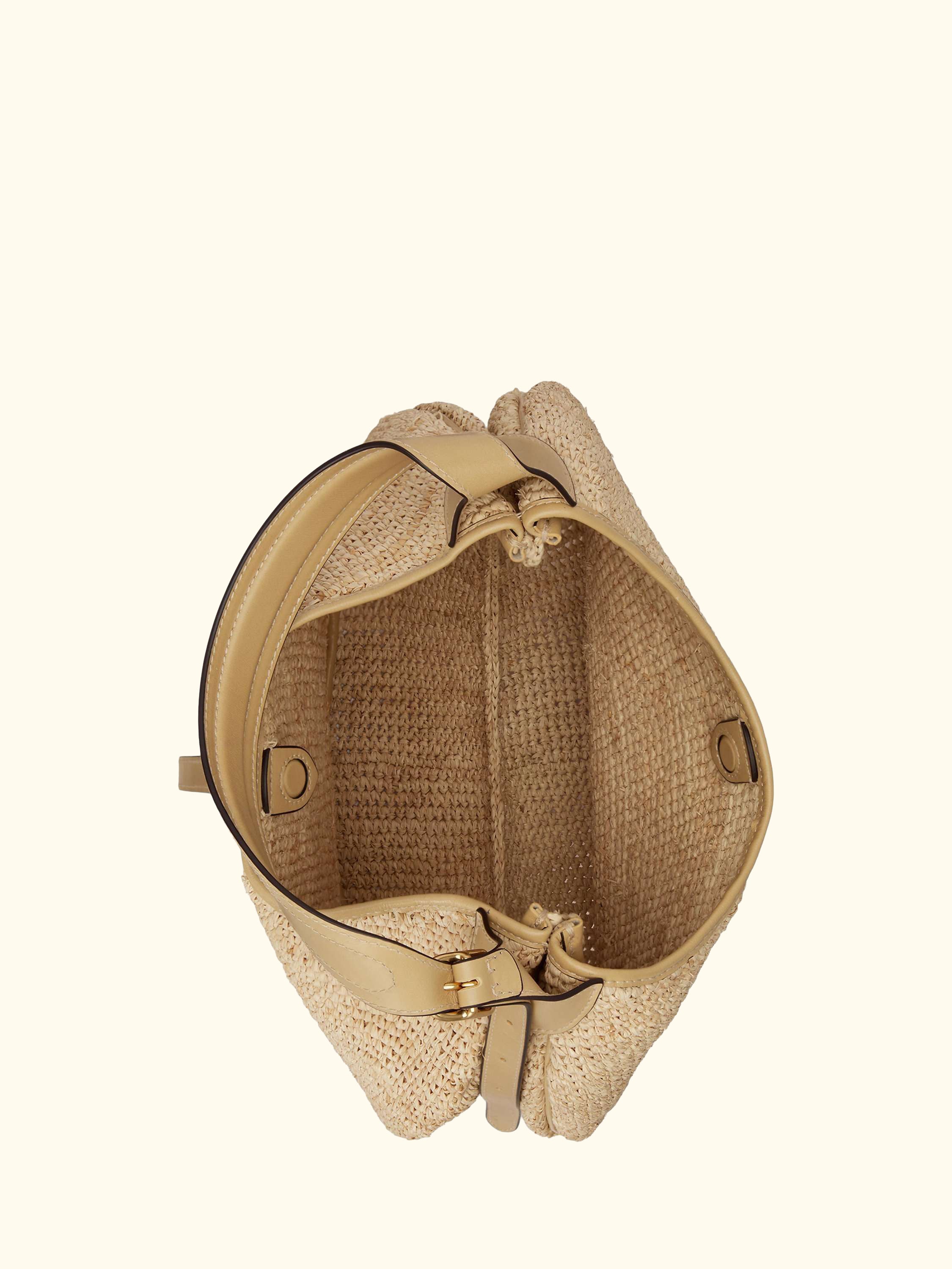 Polo Ralph Lauren Polo ID Raffia Shoulder Bag, Natural/Cashmere