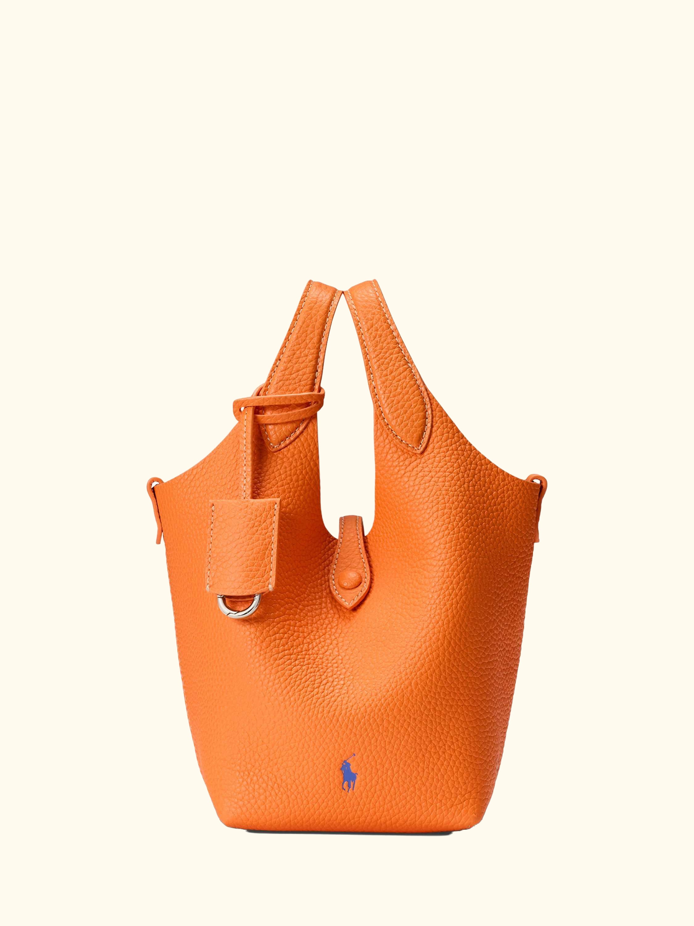 Polo Ralph Lauren Polo Play Small Leather Crossbody Tote Bag