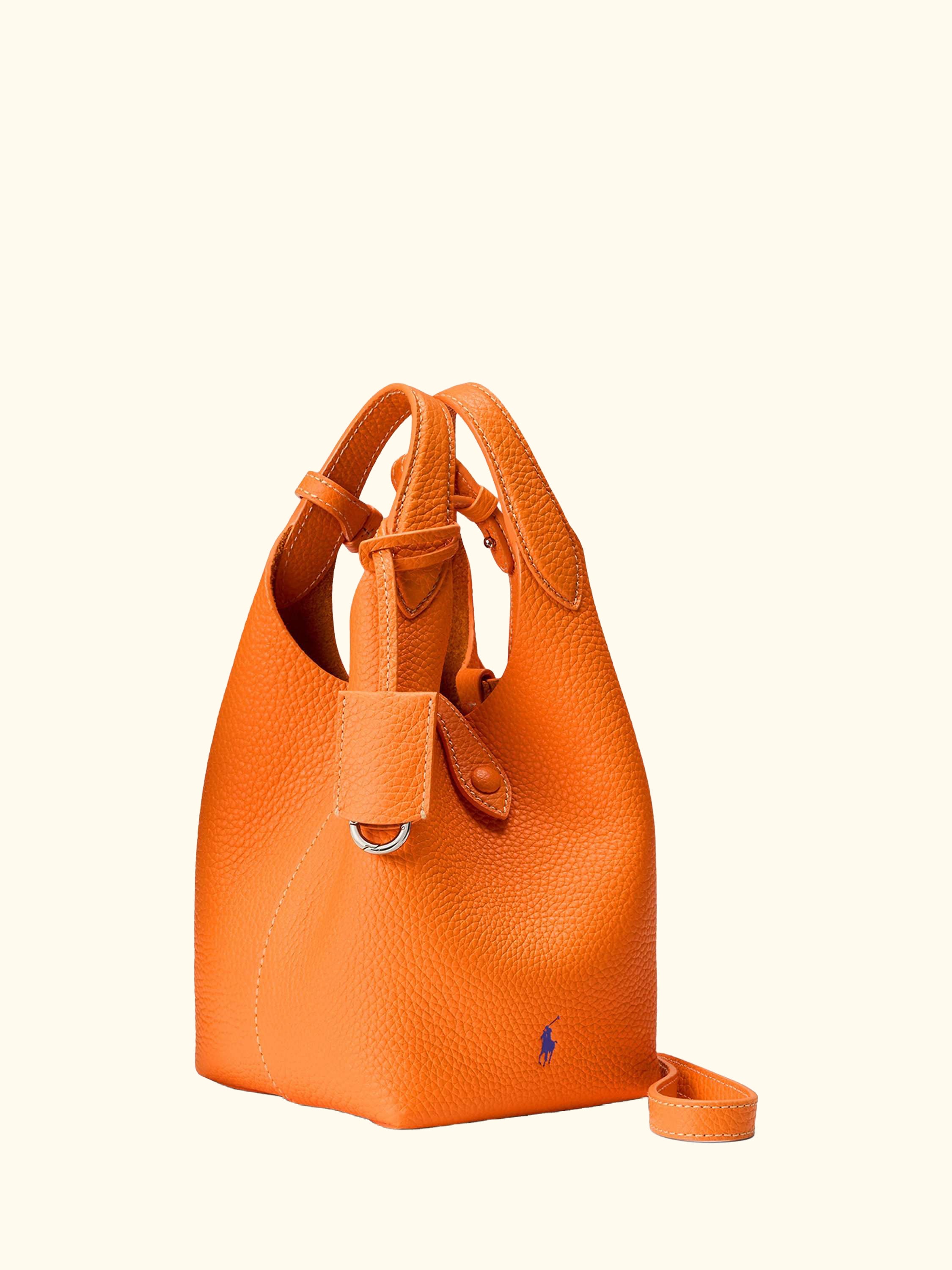 Polo Ralph Lauren Polo Play Small Leather Crossbody Tote Bag