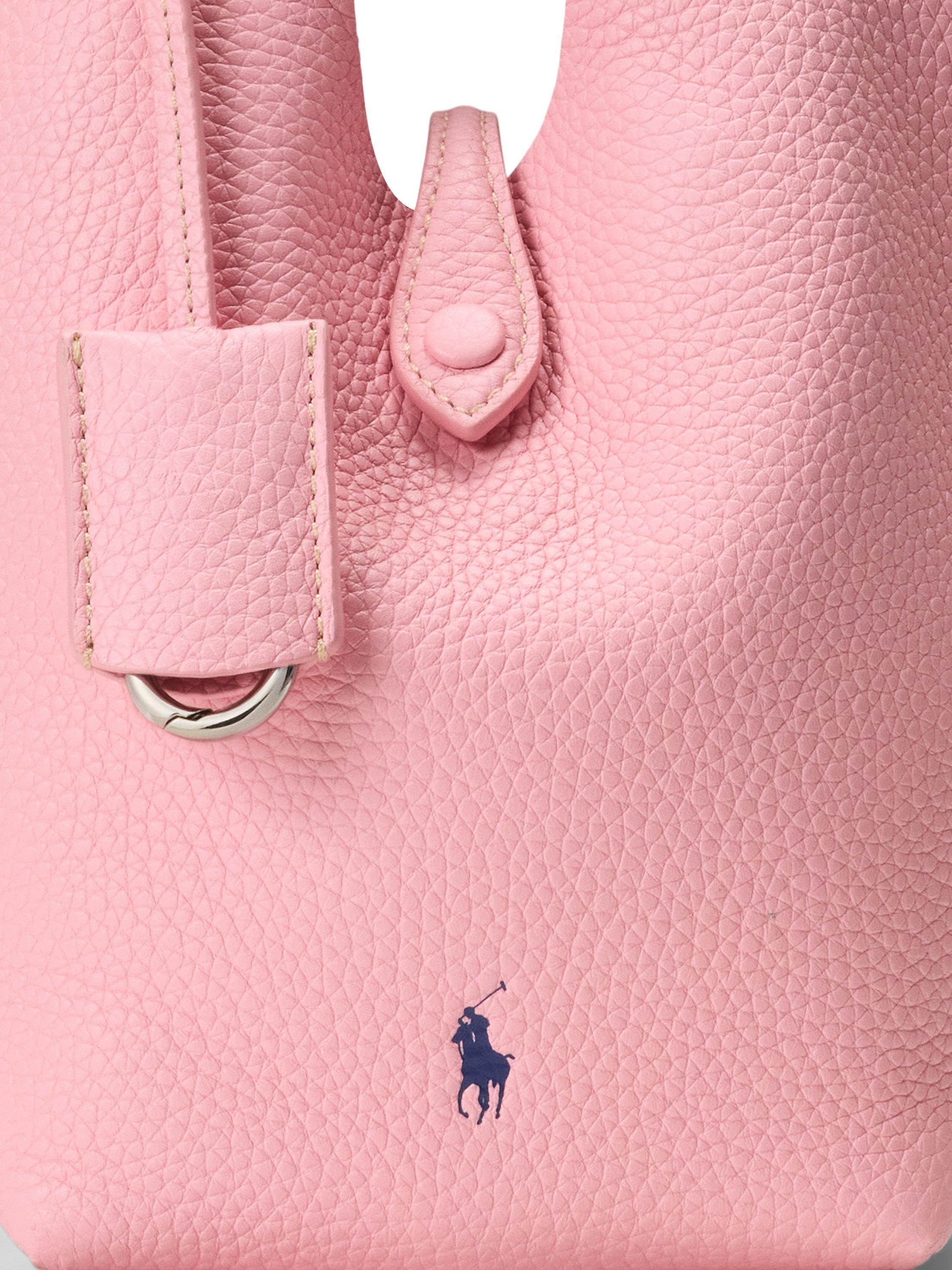 Polo Ralph Lauren Polo Play Small Leather Crossbody Tote Bag