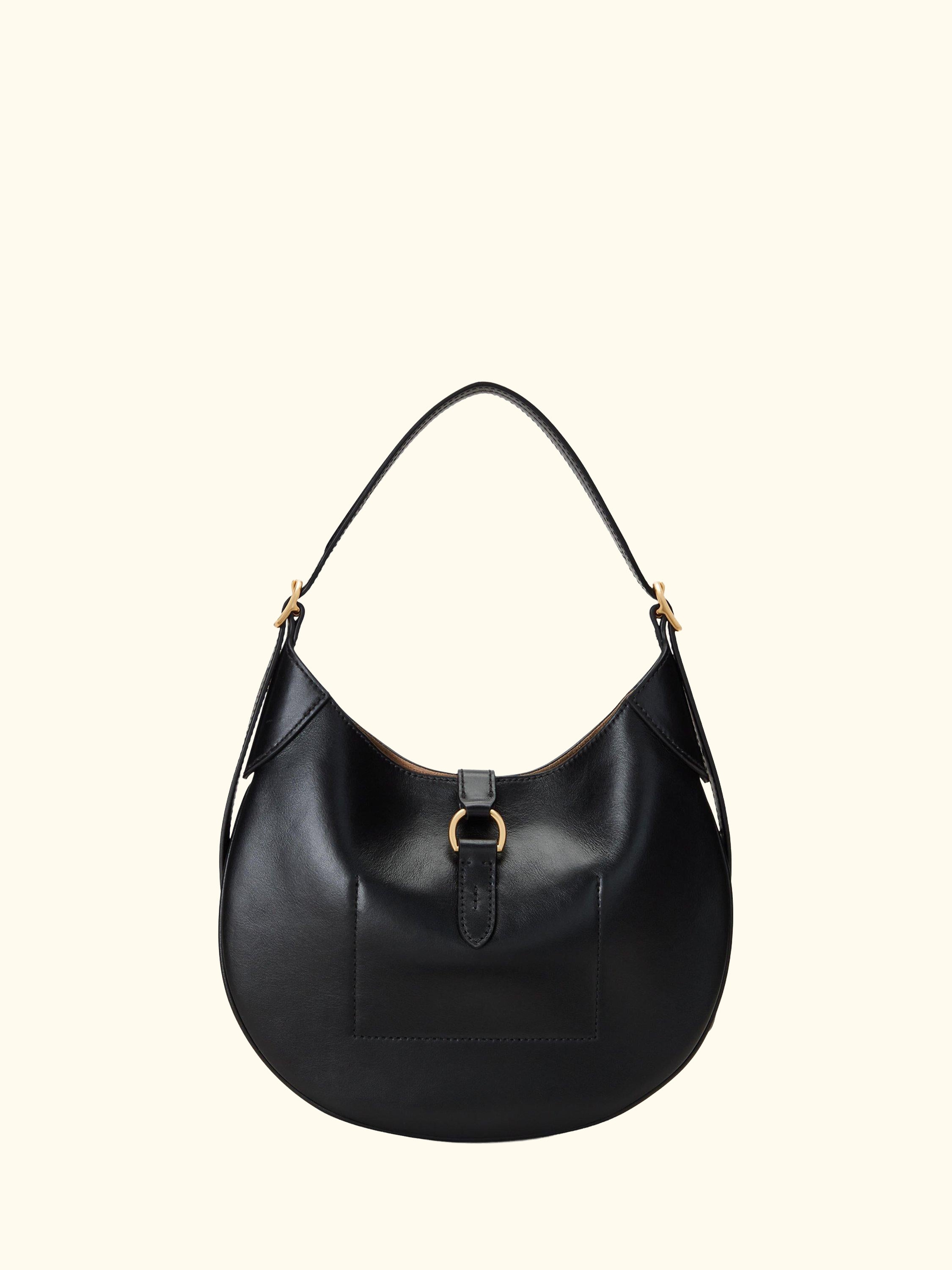 Polo Ralph Lauren Polo ID Small Leather Shoulder Bag, Black