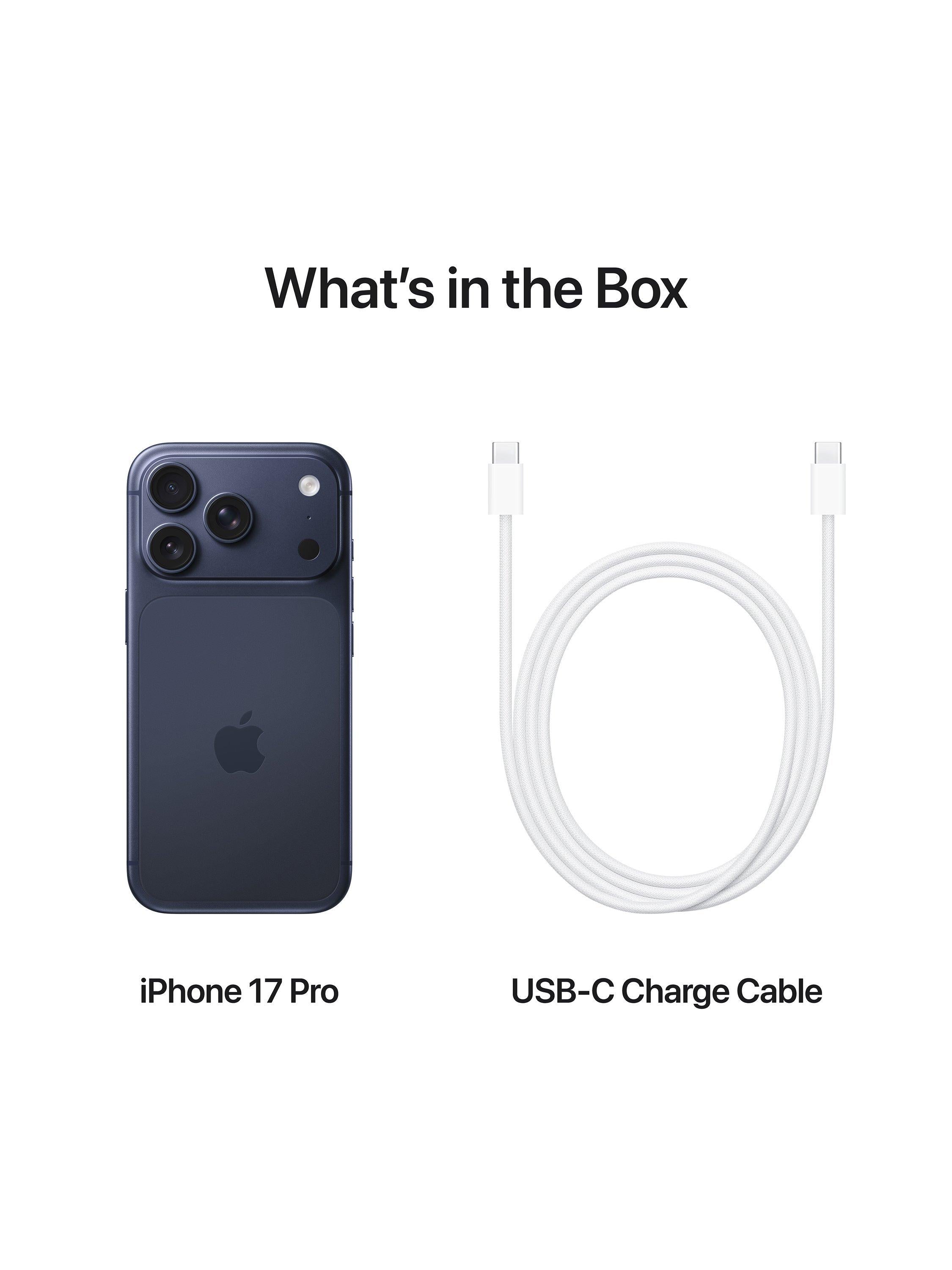 iPhone 17 Pro, iOS, 6.3", 5G, SIM Free, 512GB