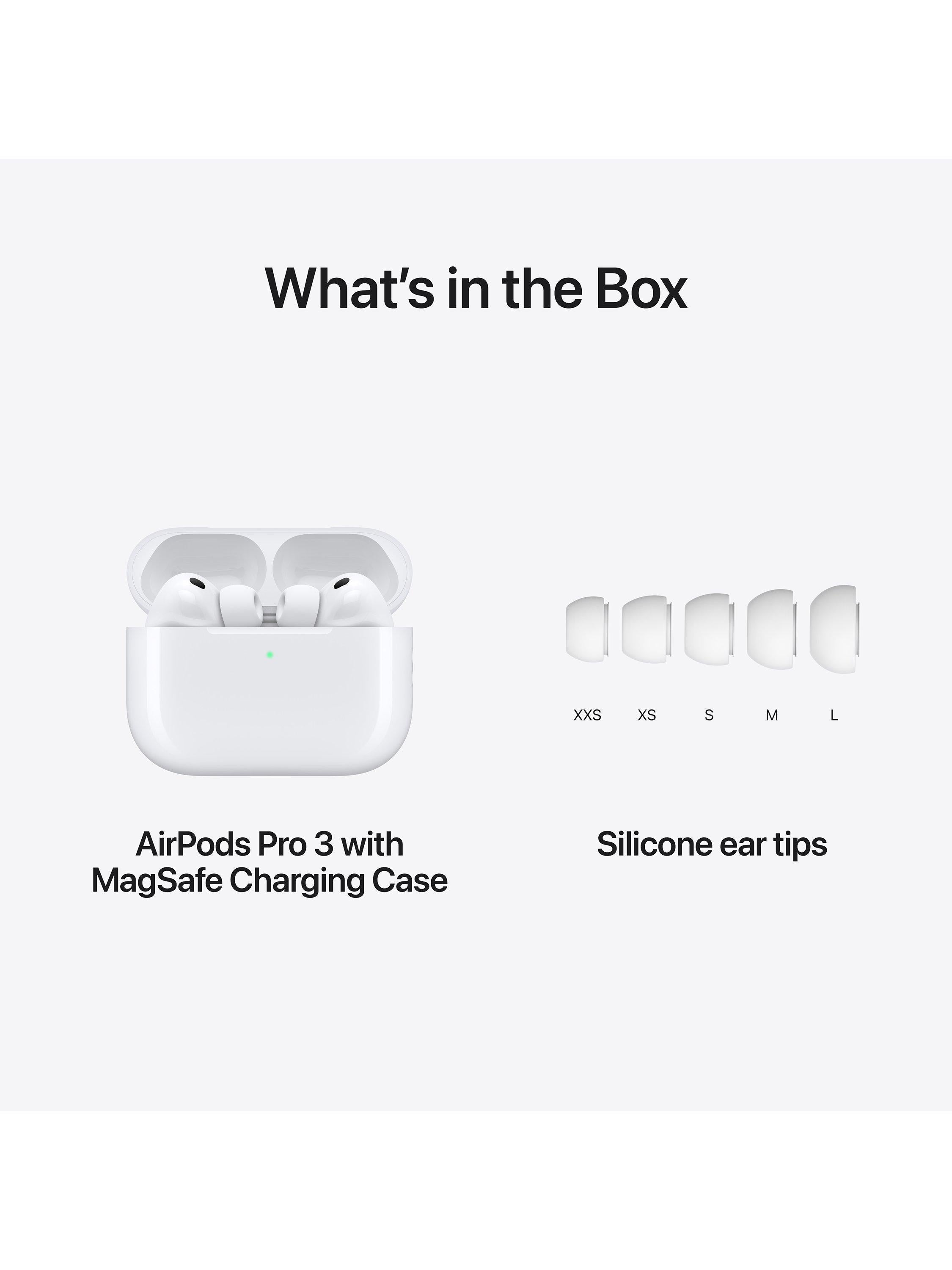 AirPods Pro 3 with MagSafe Charging Case (USB-C), White
