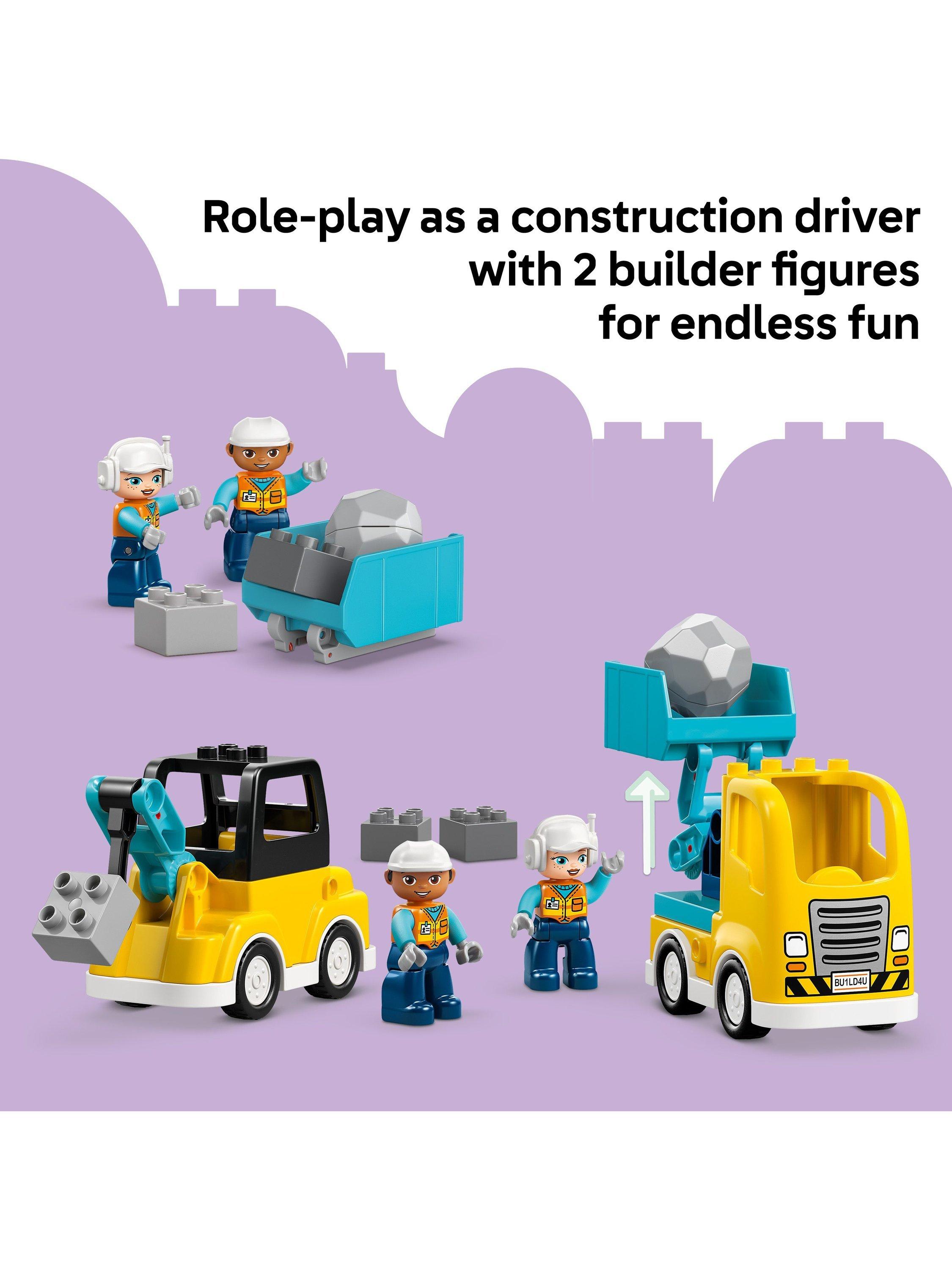 DUPLO Town 10475 Construction Vehicles 3-in-1 Learning Toy