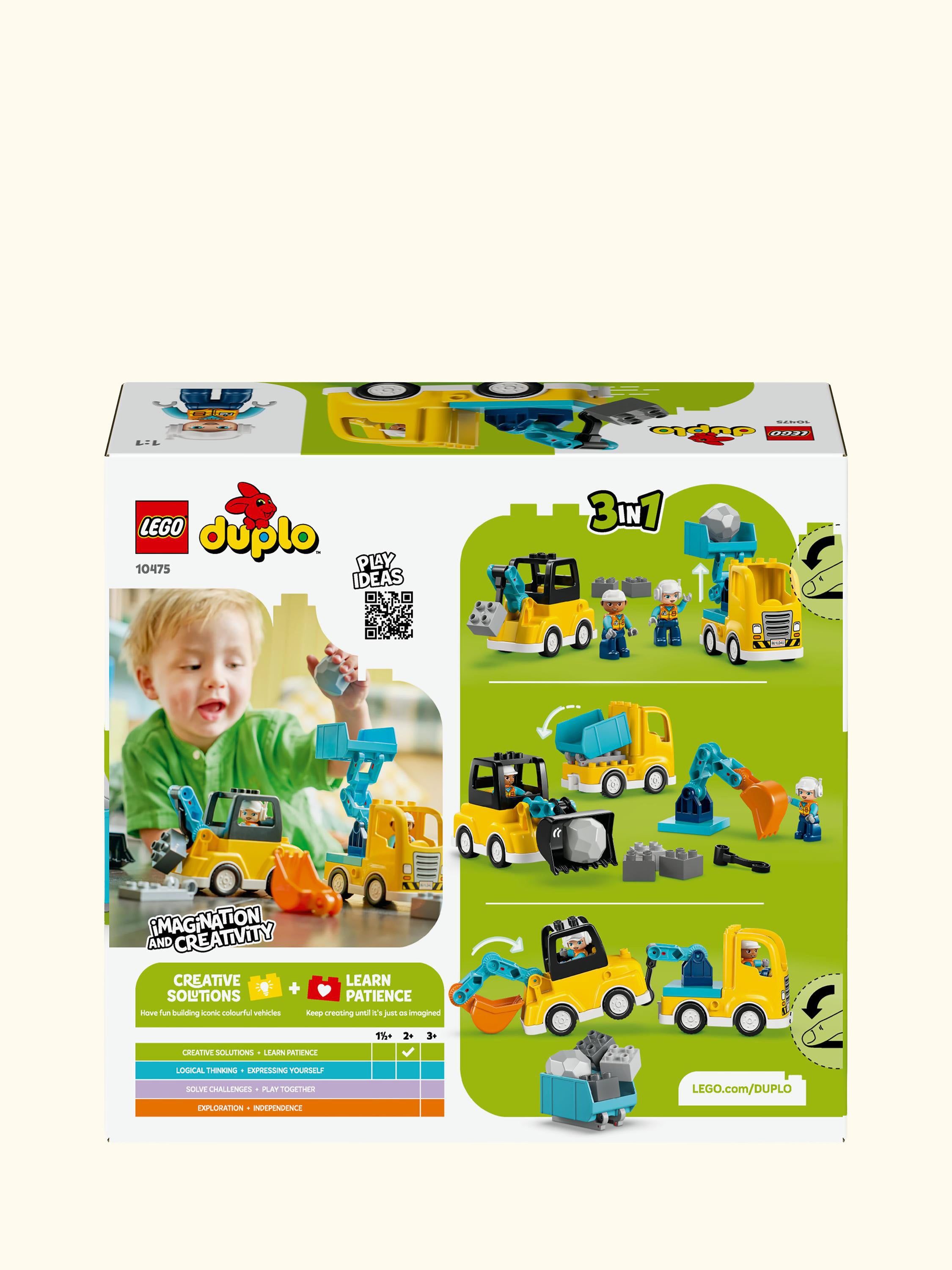 DUPLO Town 10475 Construction Vehicles 3-in-1 Learning Toy