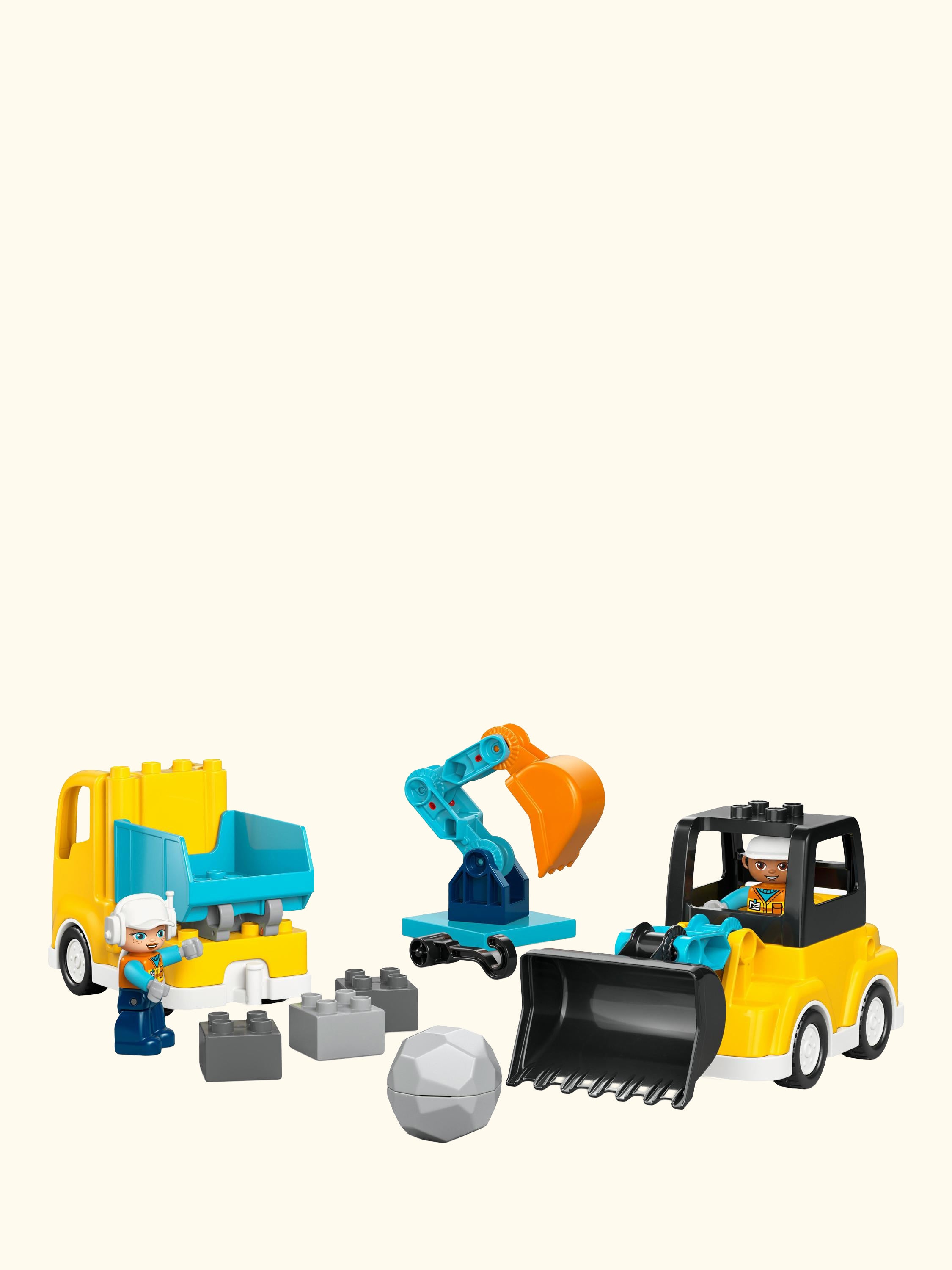 DUPLO Town 10475 Construction Vehicles 3-in-1 Learning Toy