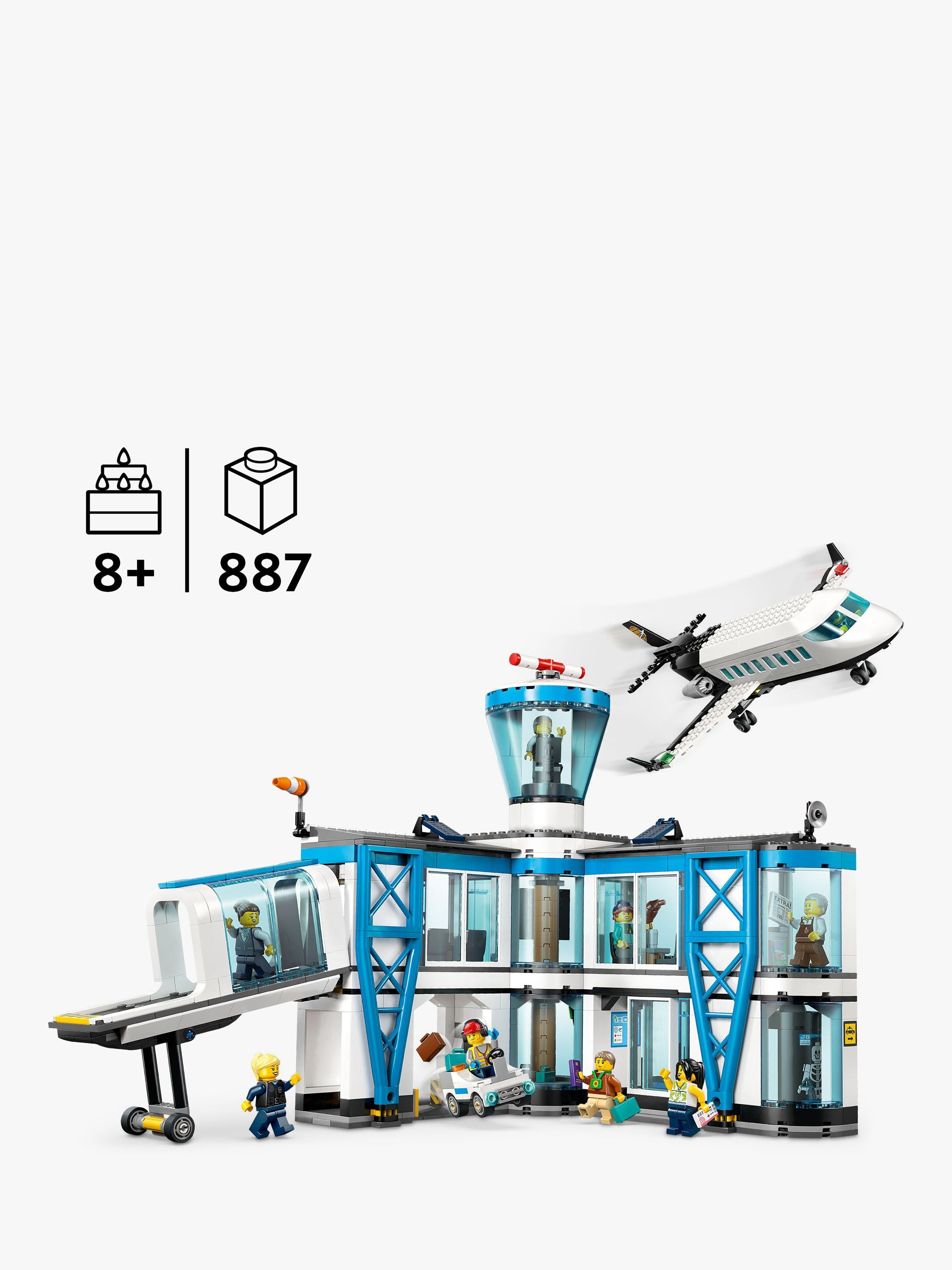 City 60502 Airport with Airplane Building Kit
