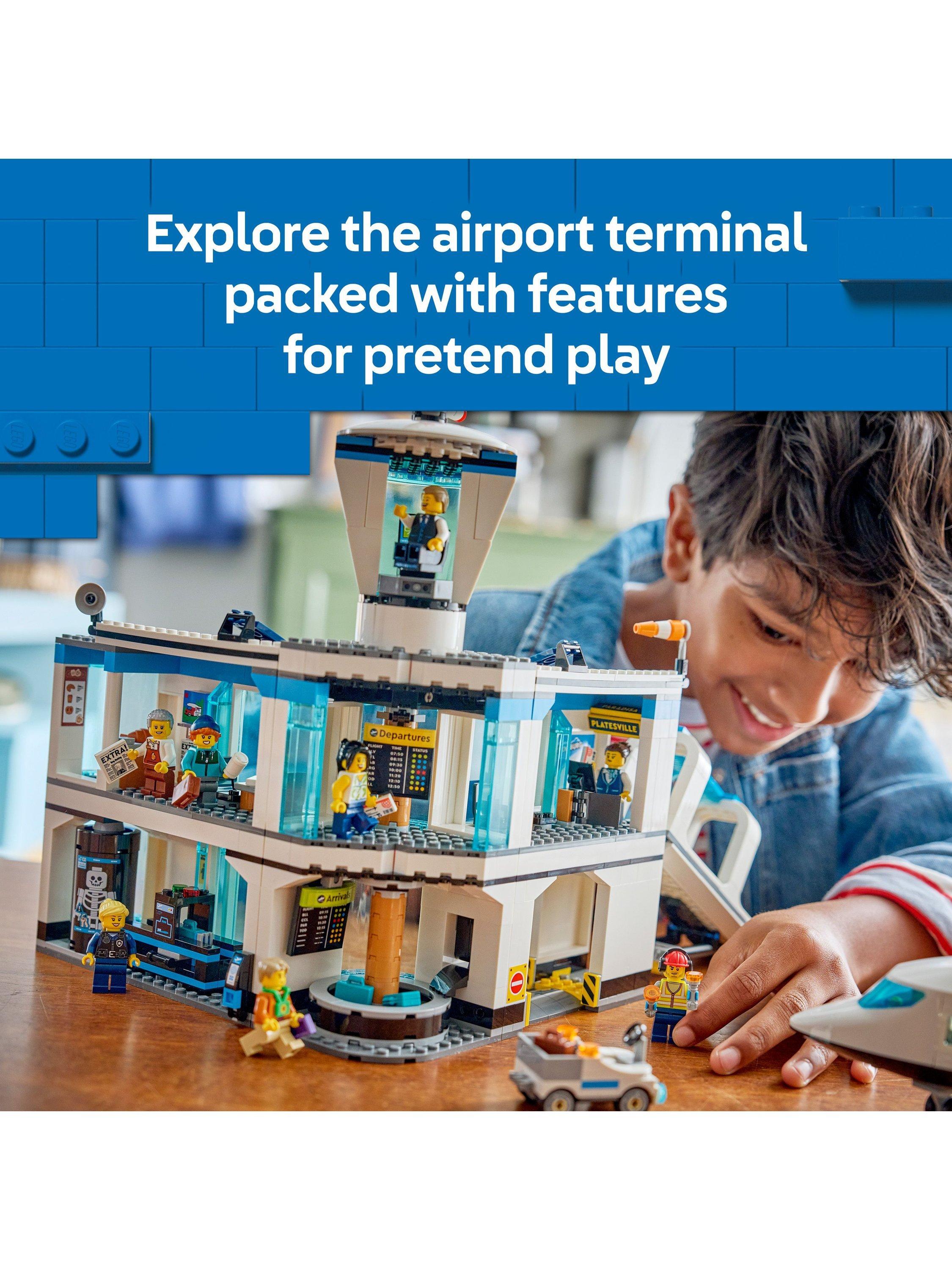 City 60502 Airport with Airplane Building Kit