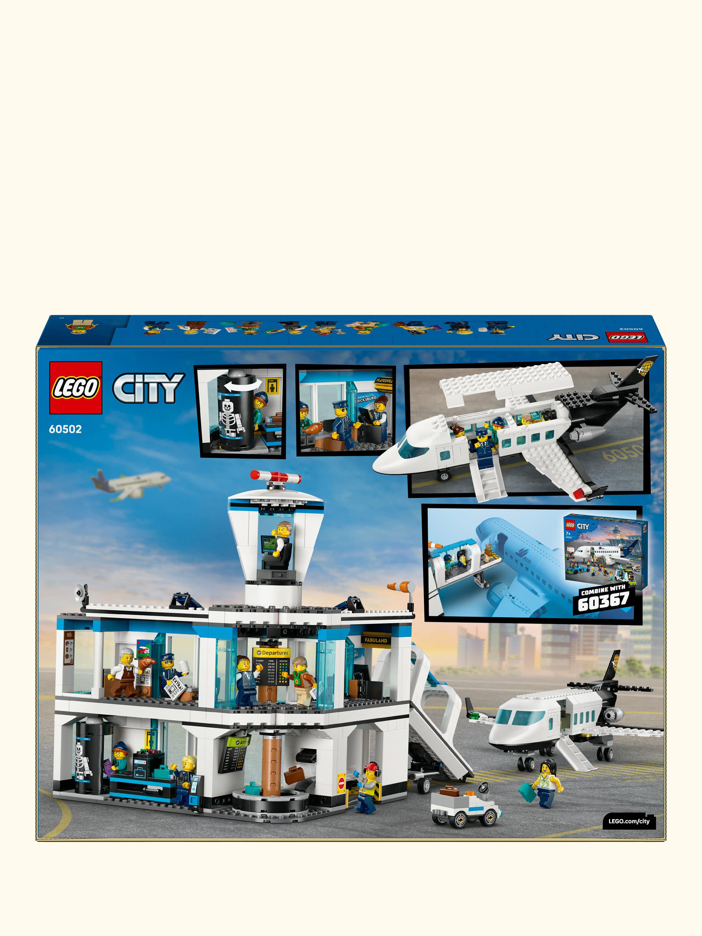 City 60502 Airport with Airplane Building Kit