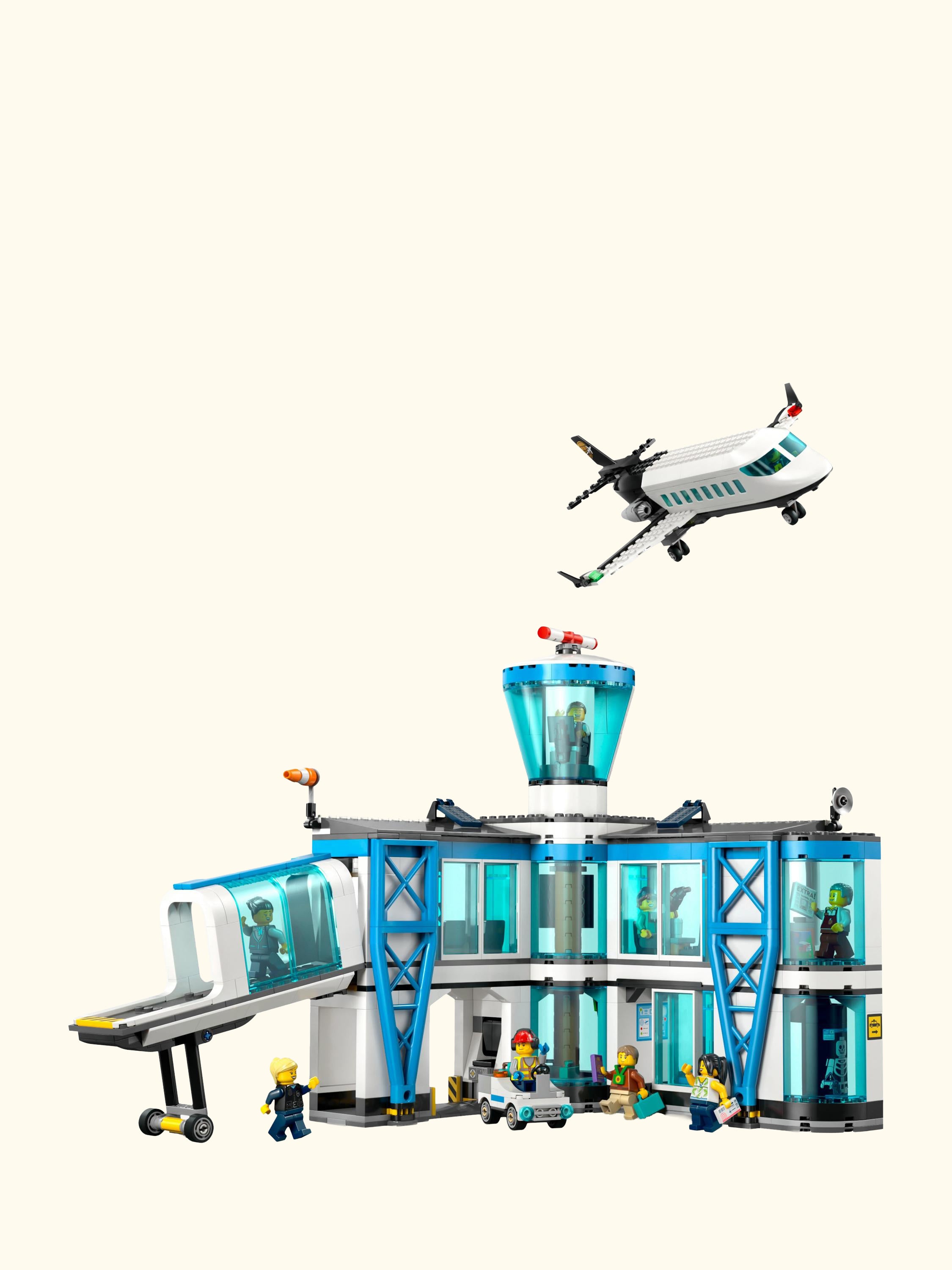 City 60502 Airport with Airplane Building Kit