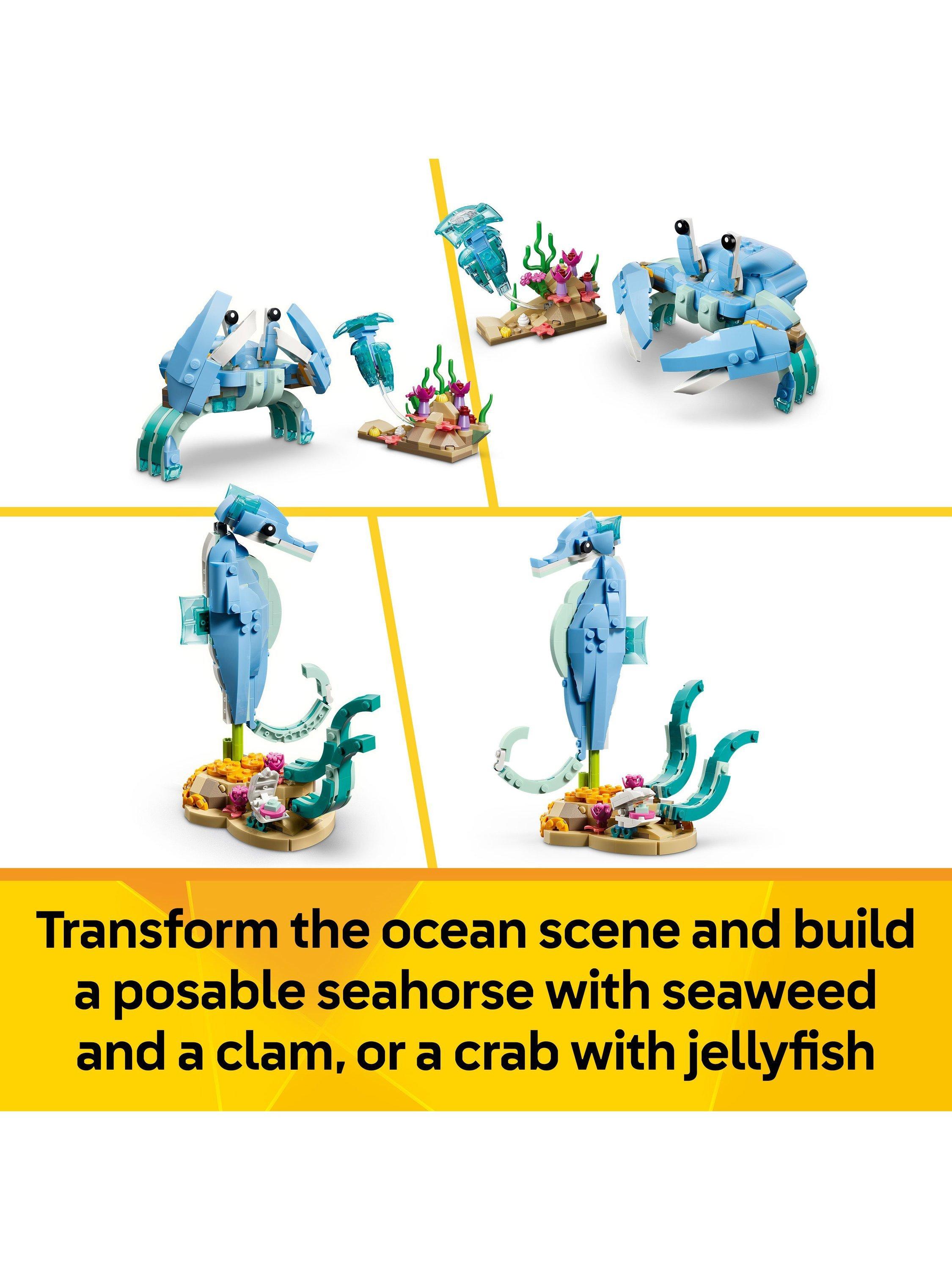 Creator 31385 Sea Animals: Beautiful Dolphins 3-in-1 Building Toy