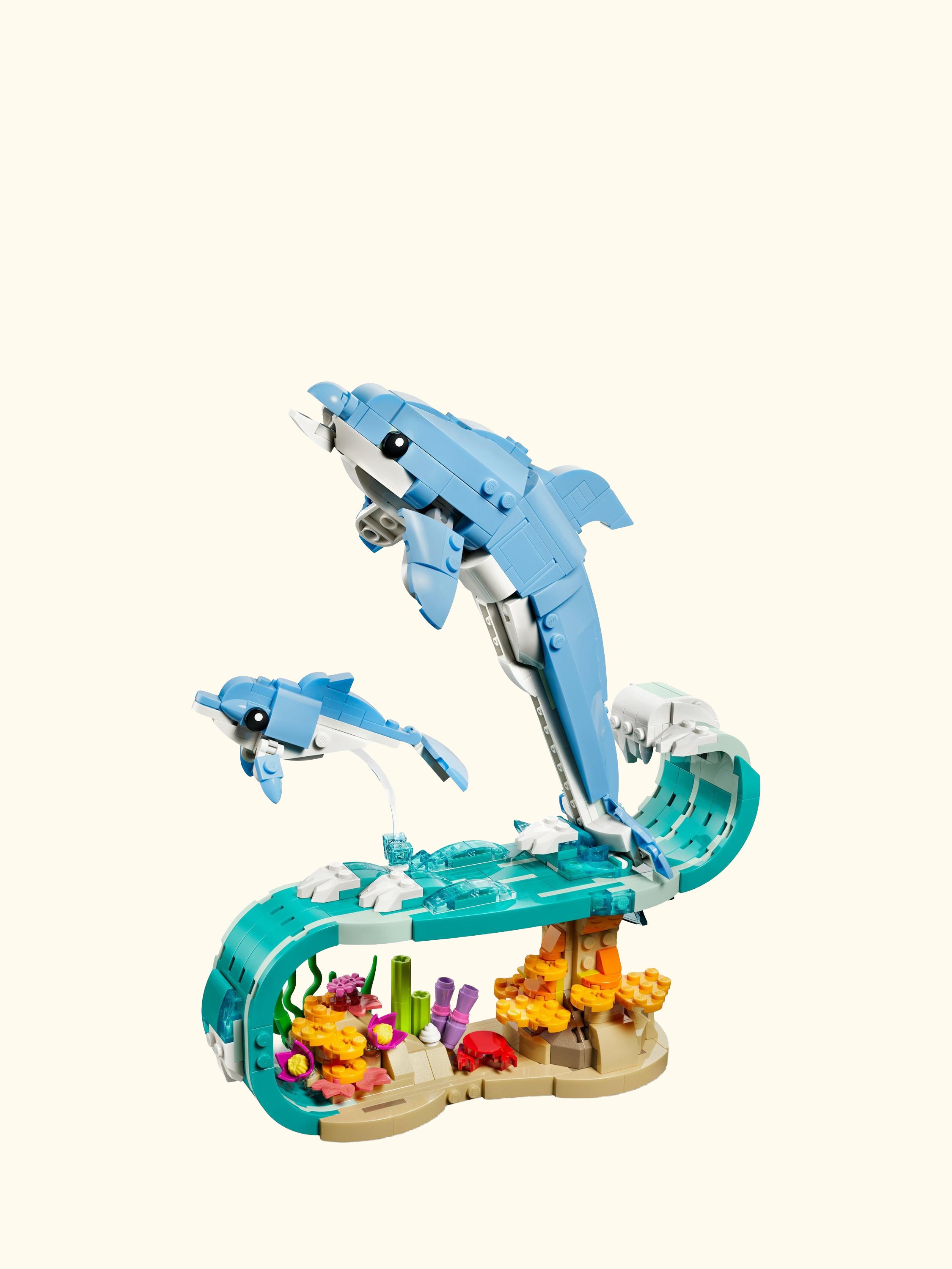 Creator 31385 Sea Animals: Beautiful Dolphins 3-in-1 Building Toy