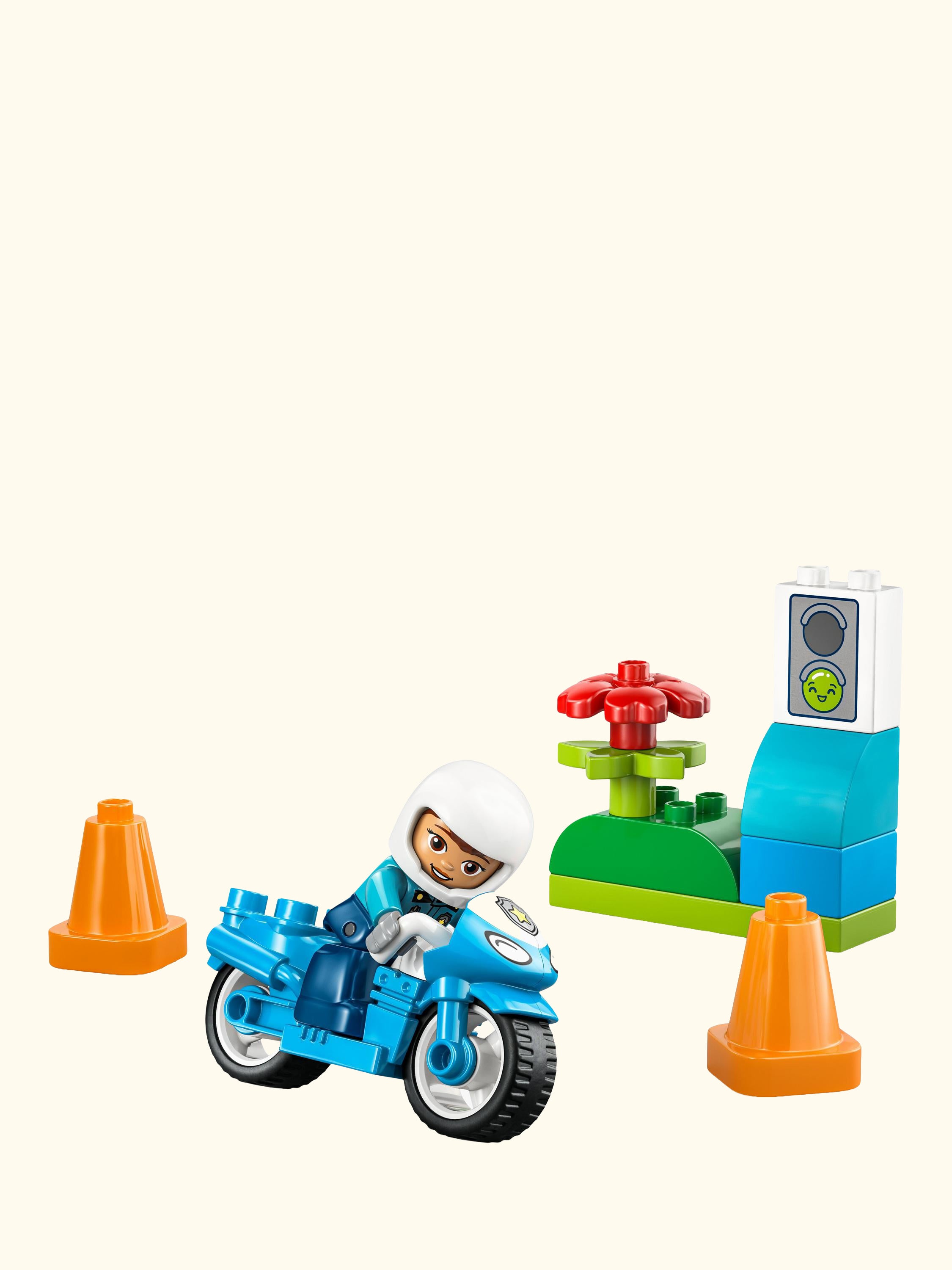 DUPLO 10471 Town Blue Police Motorcycle Playset