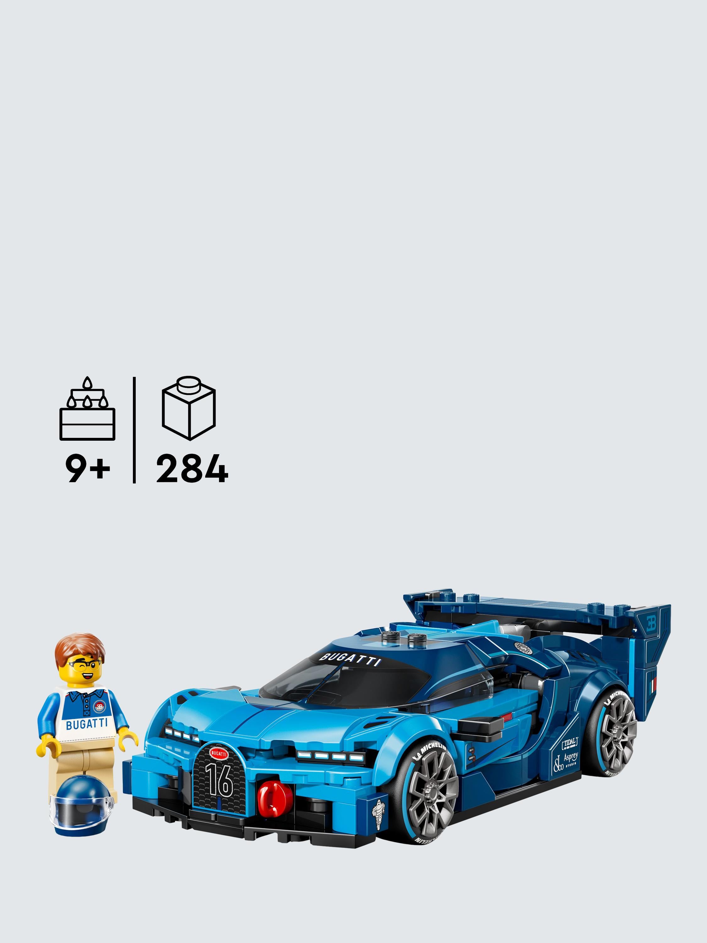 Speed Champions 77253 Bugatti Vision Gran Turismo Hyper Sports Car Toy