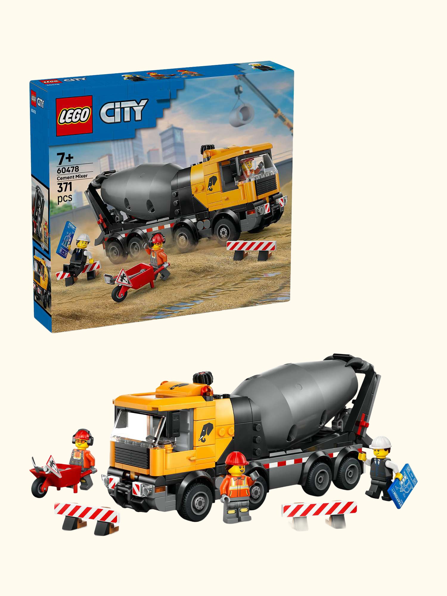 City 60478 Cement Mixer Model Building Kit