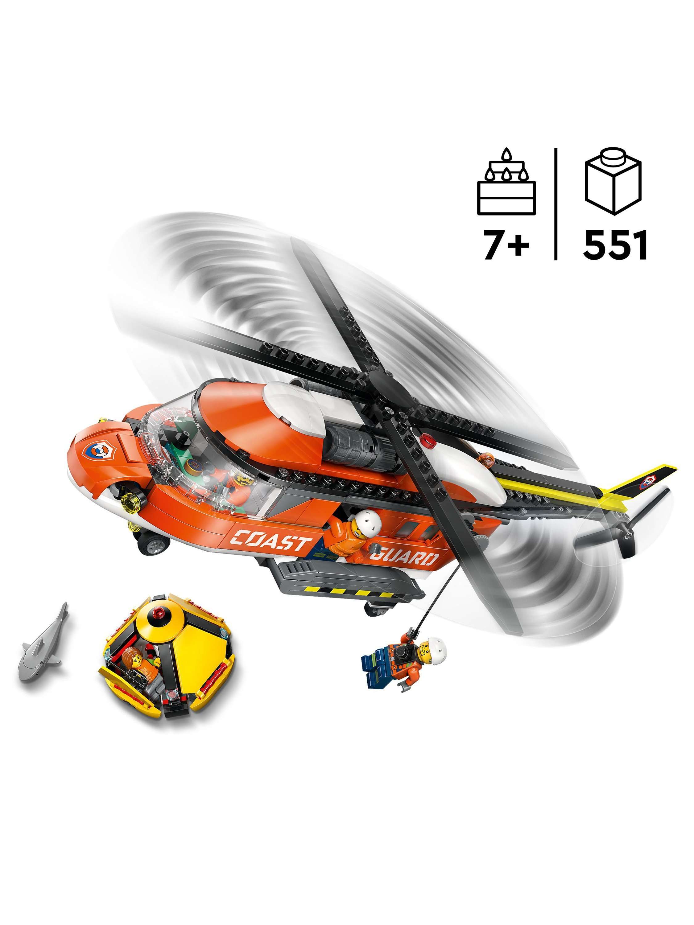 City 60503 Coast Guard Helicopter Toy Building Set