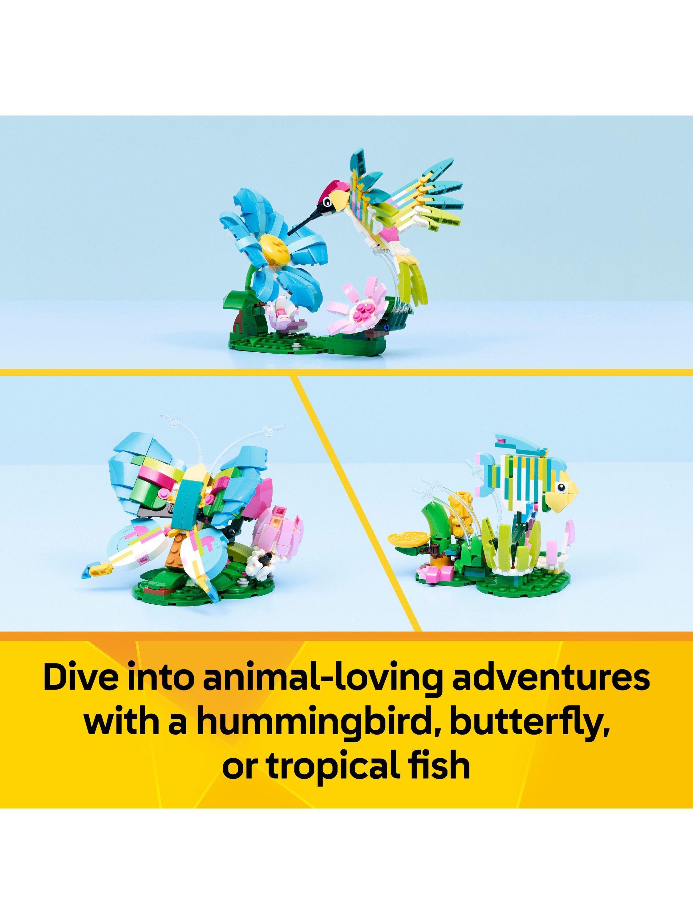 Creator 31384 Wild Animals: Colourful Hummingbird 3-in-1 Building Toy