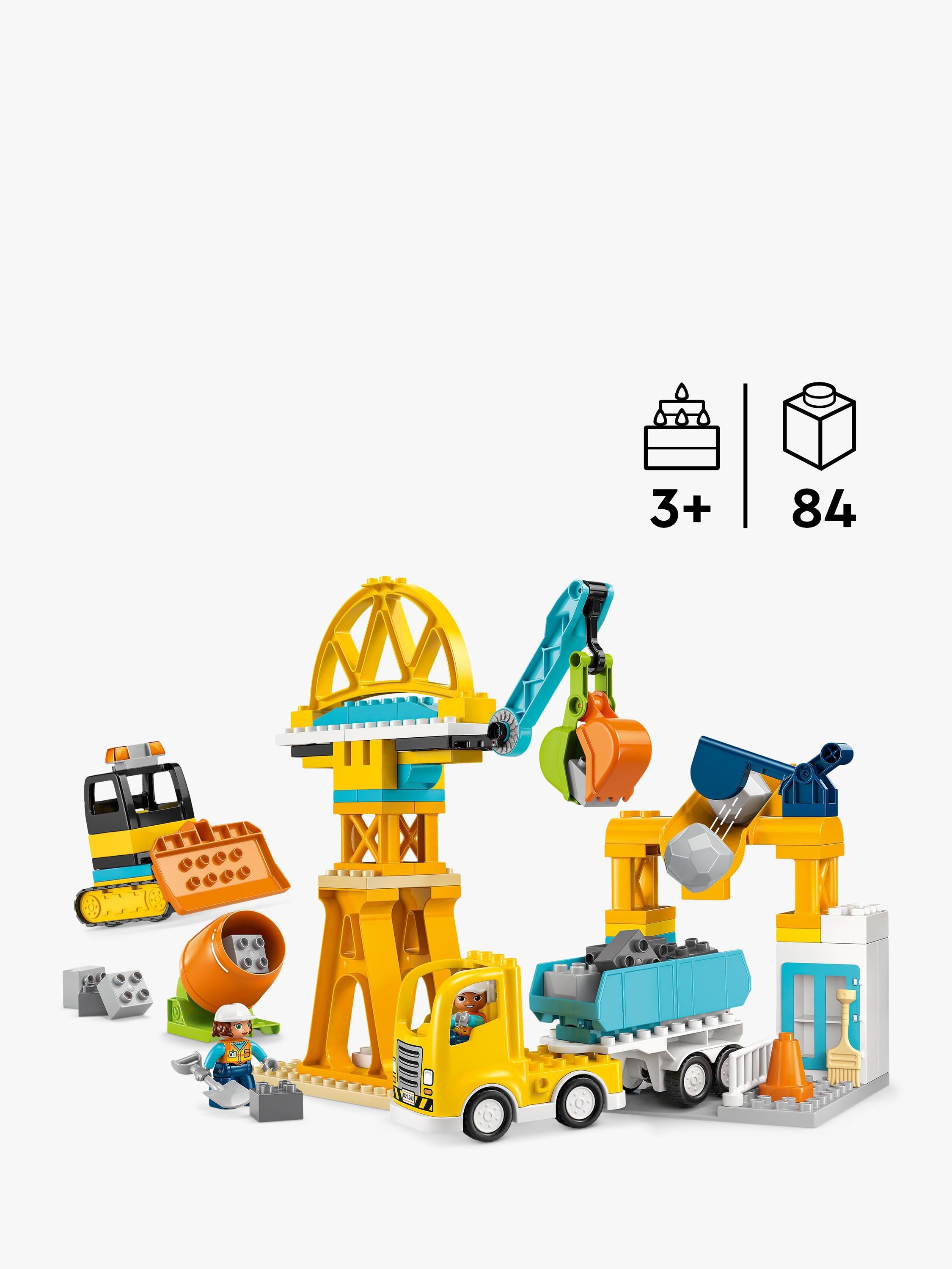 DUPLO 10476 Construction Site & Vehicles 3-in-1 Toy