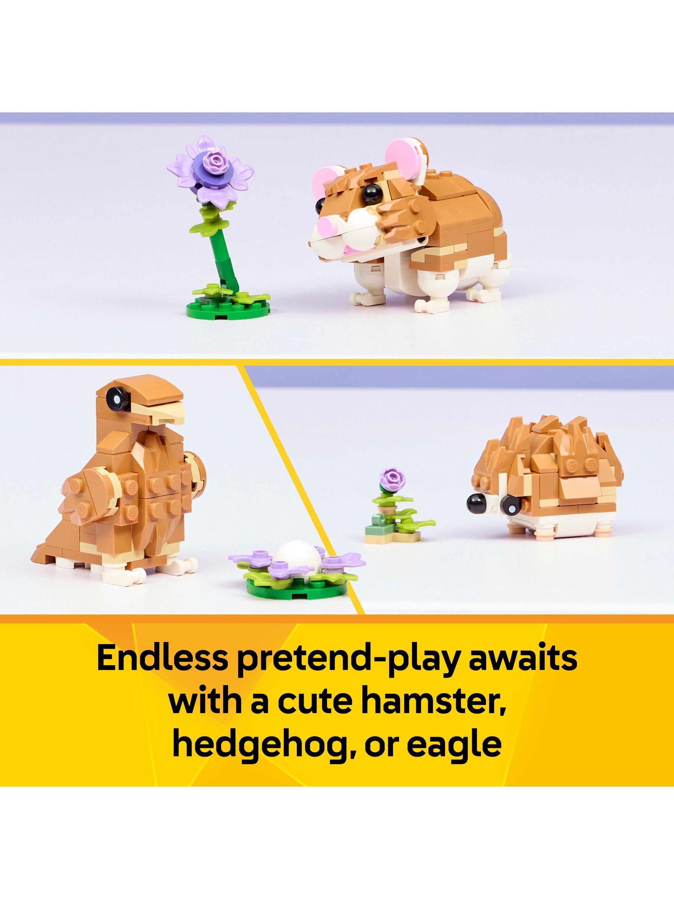 Creator 31376 Cute Hamster with a Flower 3-in-1 Building Toy