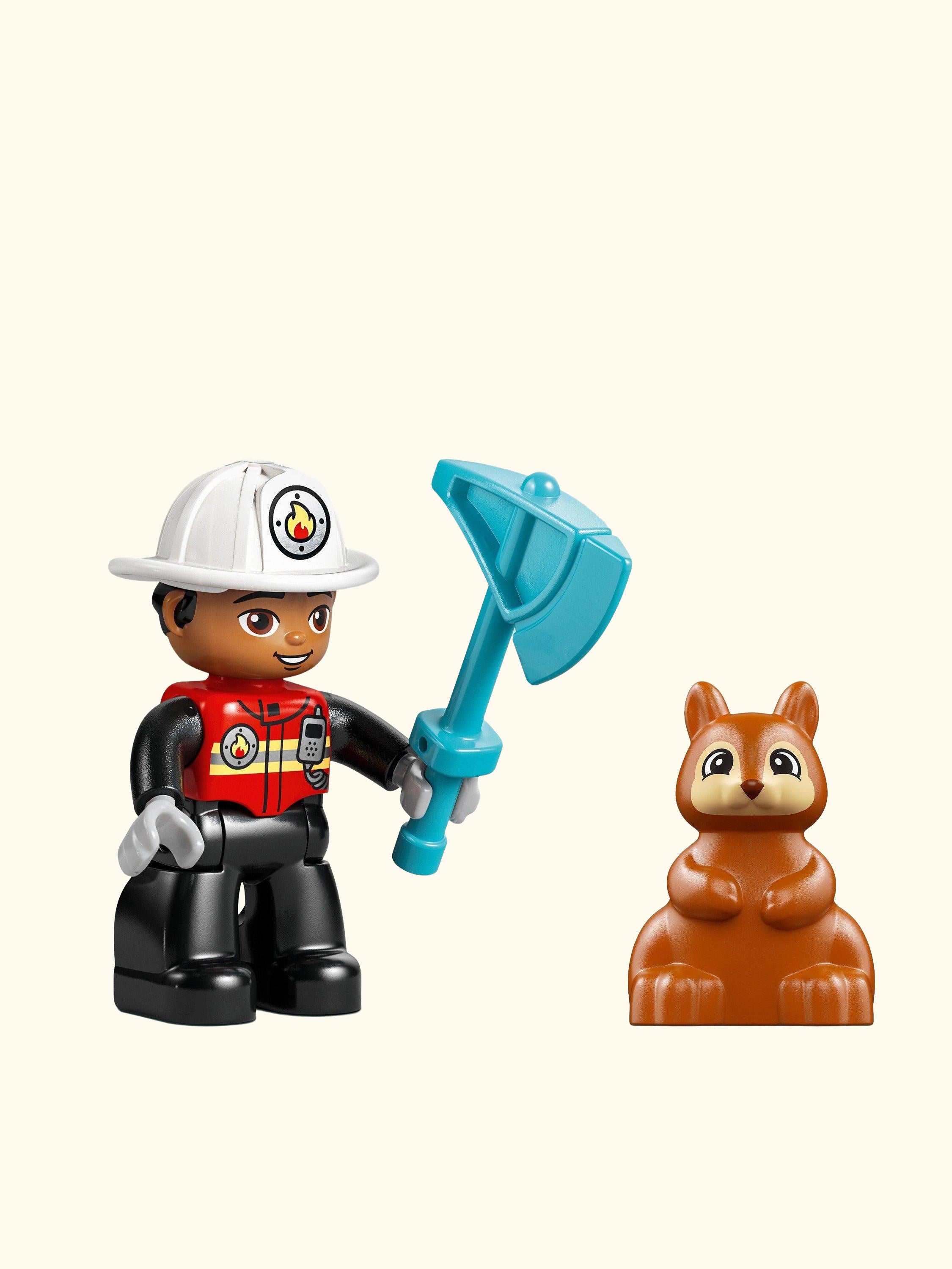 DUPLO 10473 Town Fire Engine with Hose & Firefighter Emergency Vehicle Toy