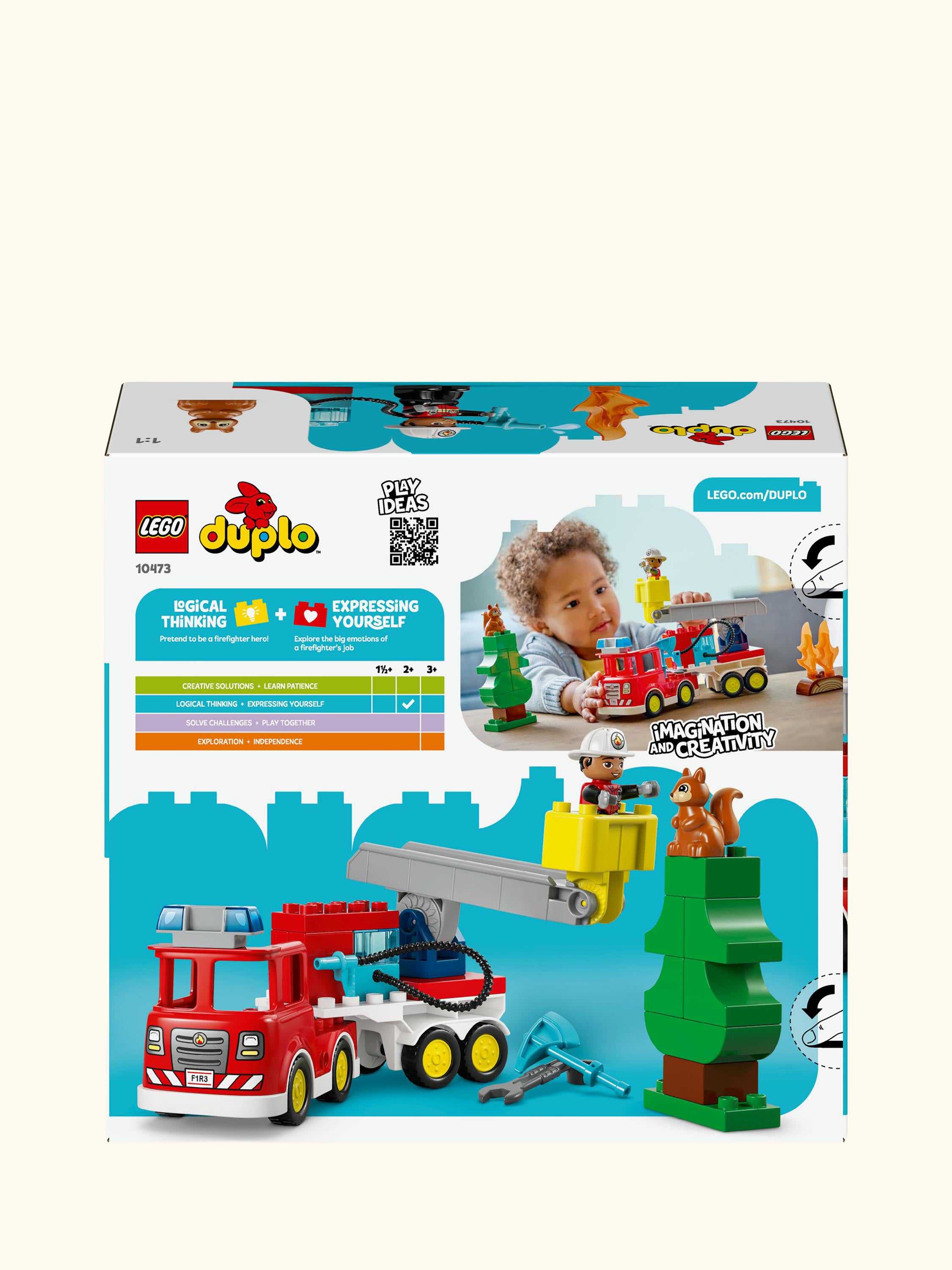 DUPLO 10473 Town Fire Engine with Hose & Firefighter Emergency Vehicle Toy