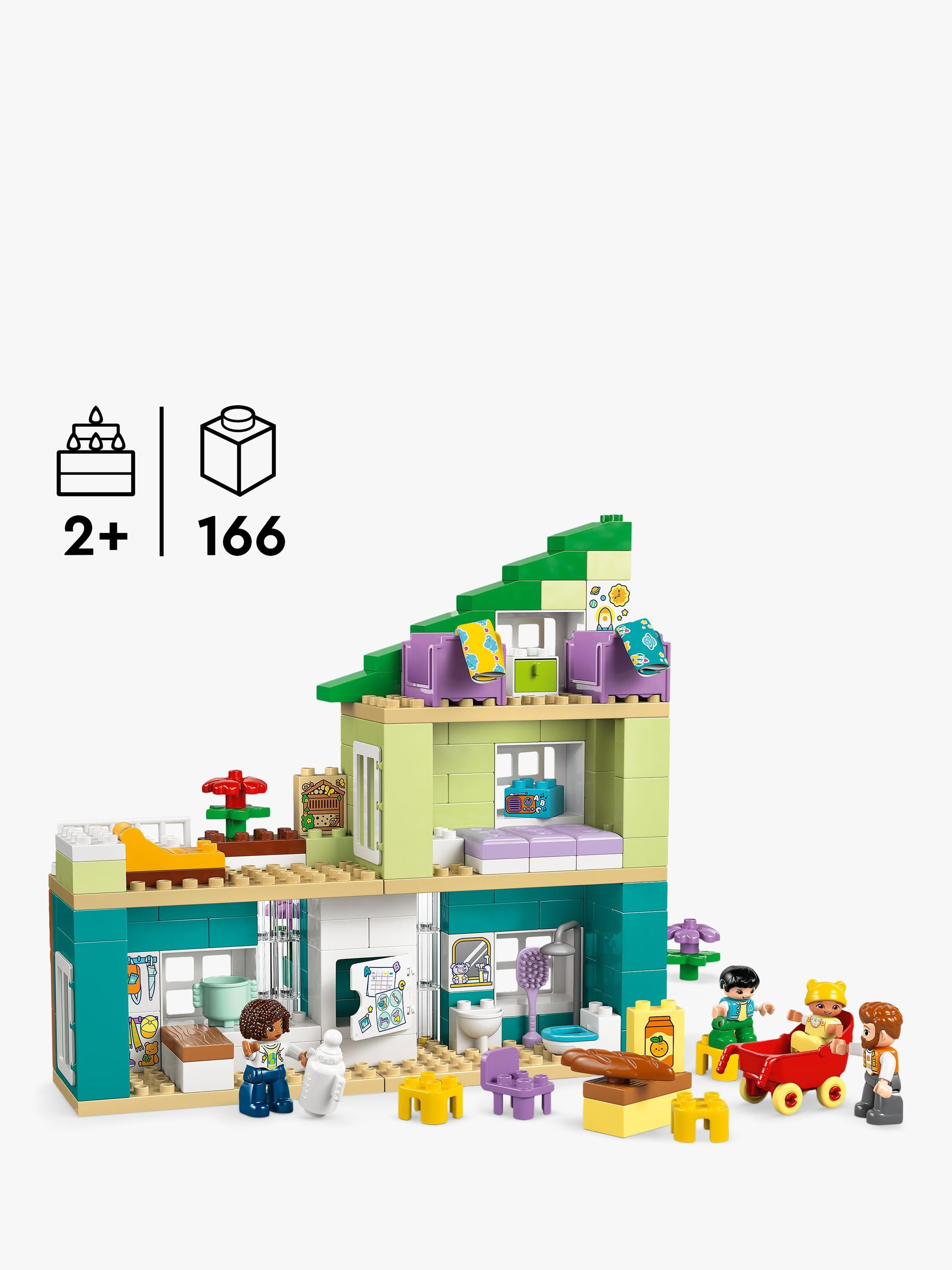DUPLO 10470 Modern Family House with Figures 3-in-1 Educational Toy
