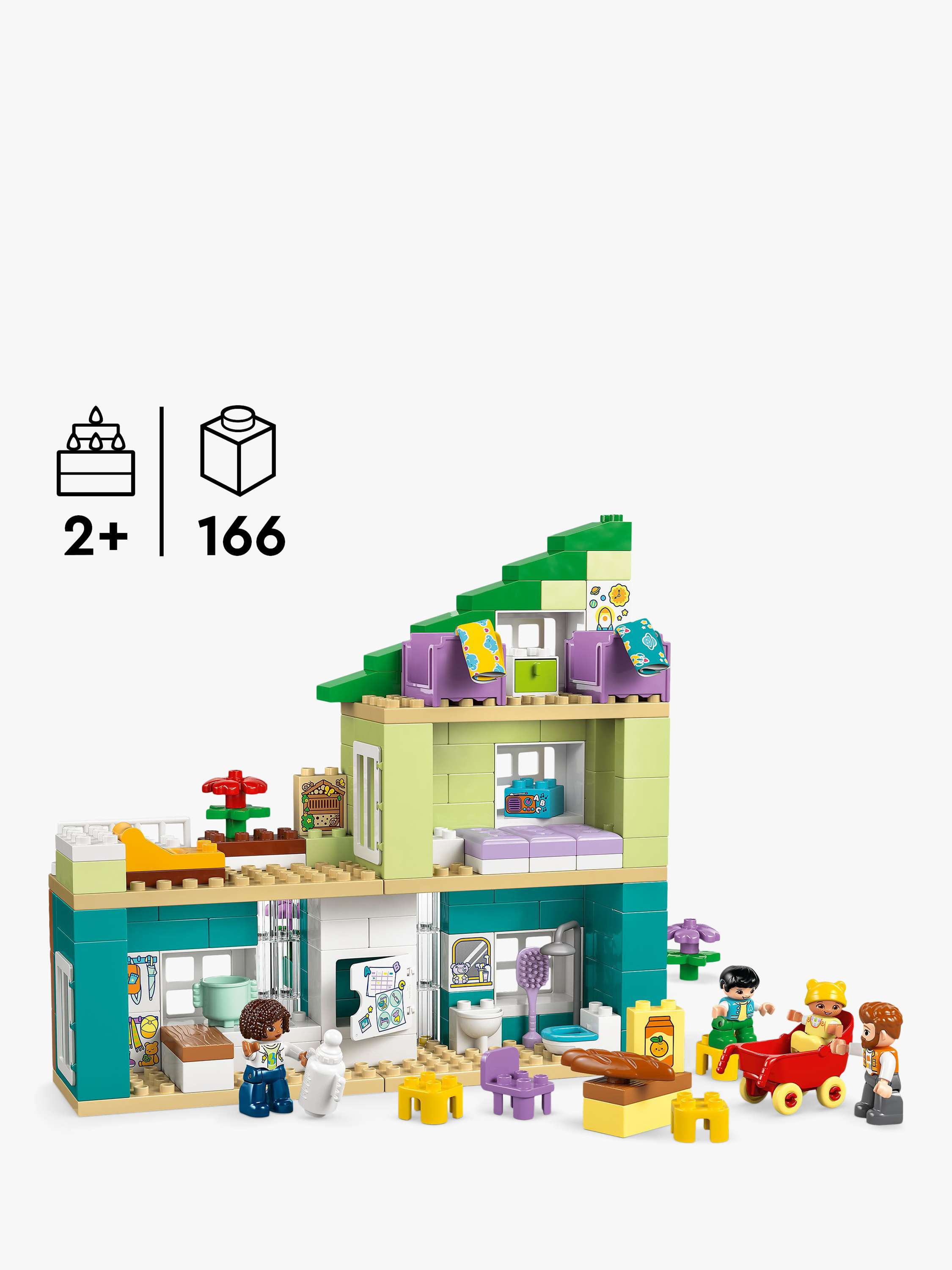 DUPLO 10470 Modern Family House with Figures 3-in-1 Educational Toy