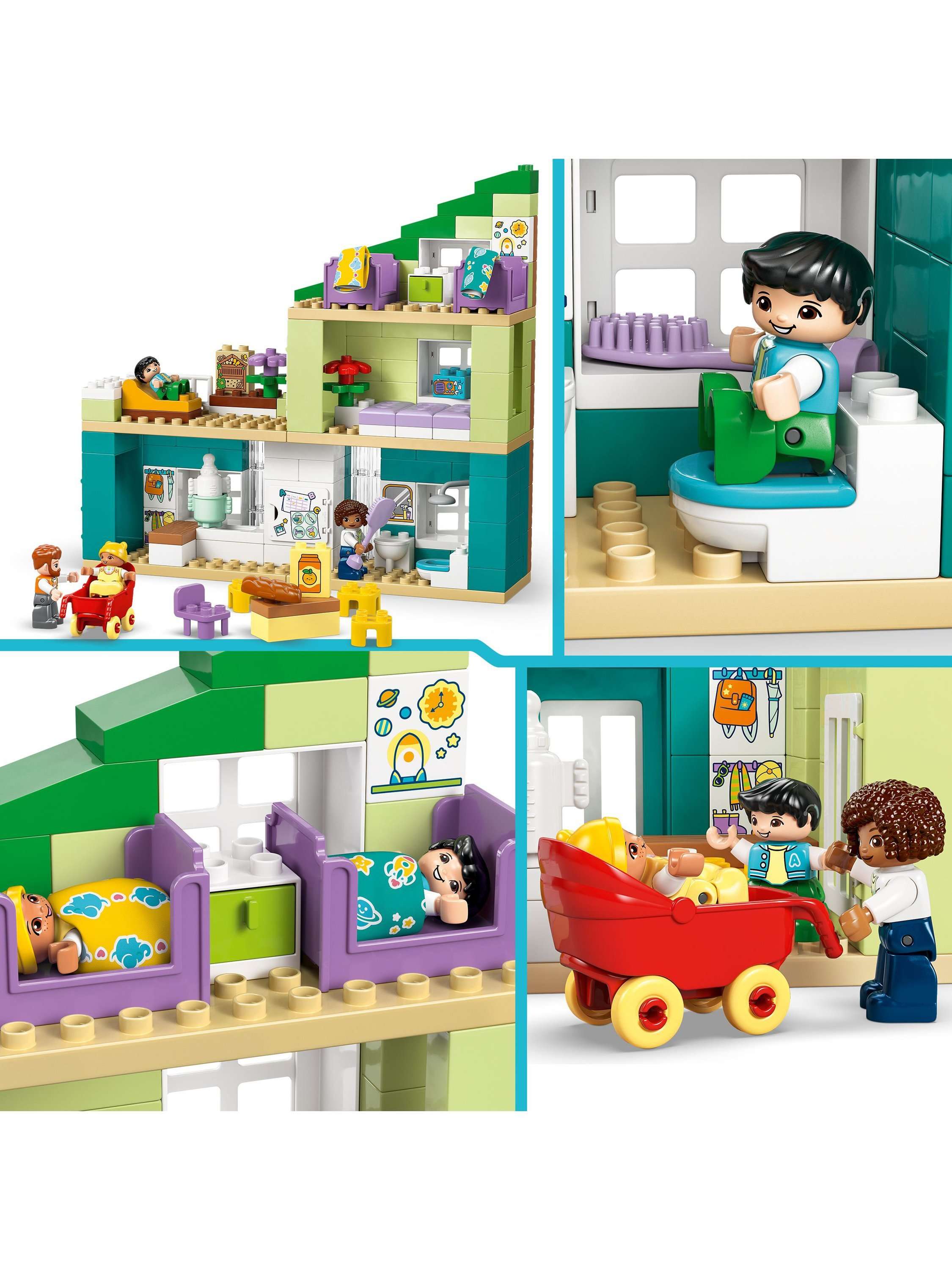 DUPLO 10470 Modern Family House with Figures 3-in-1 Educational Toy