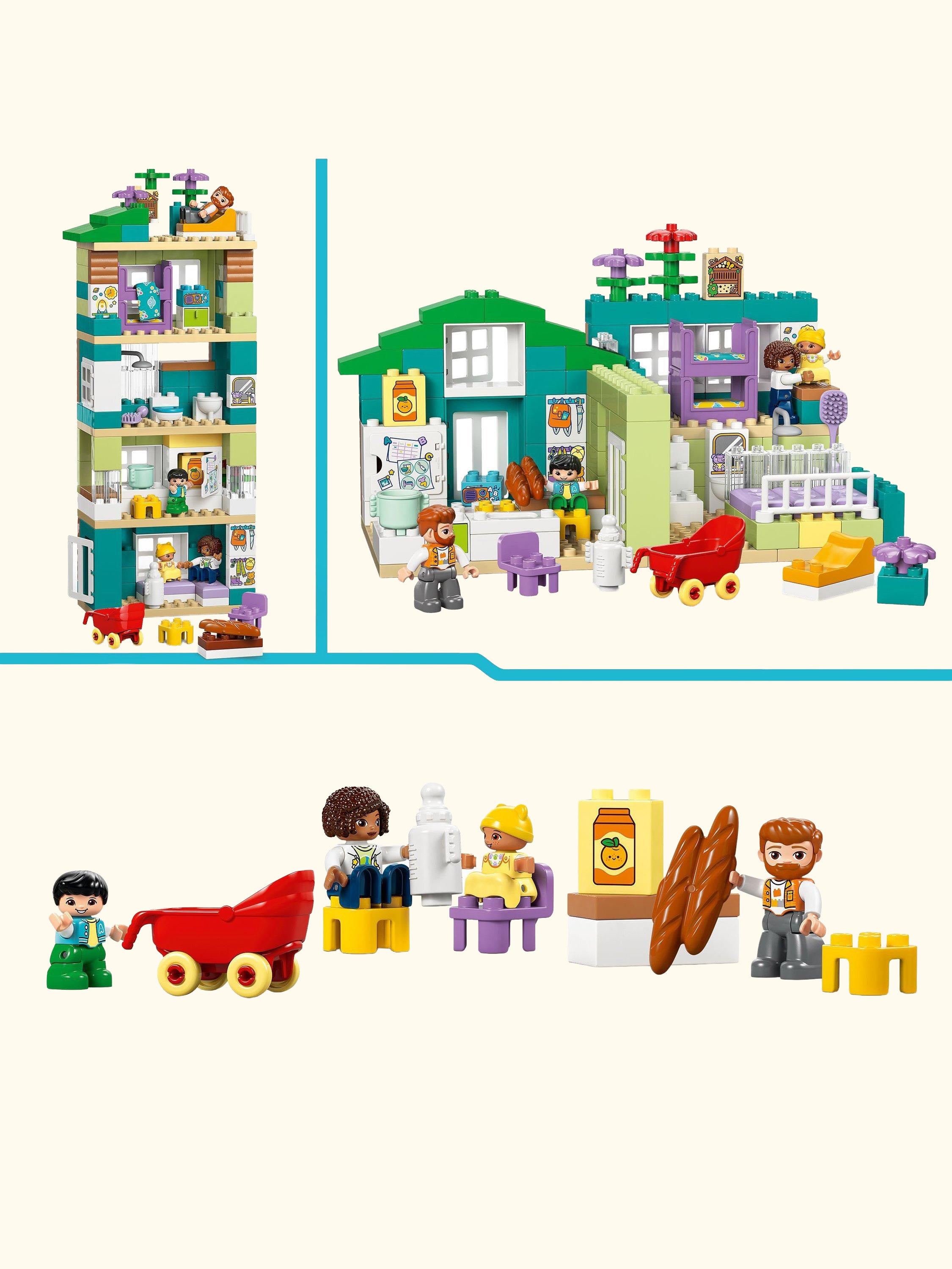 DUPLO 10470 Modern Family House with Figures 3-in-1 Educational Toy