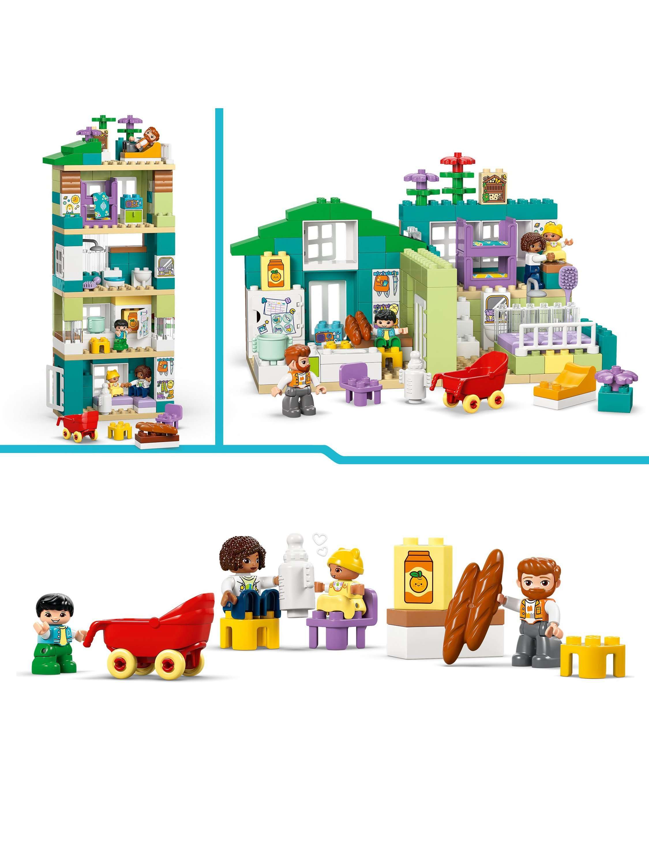 DUPLO 10470 Modern Family House with Figures 3-in-1 Educational Toy