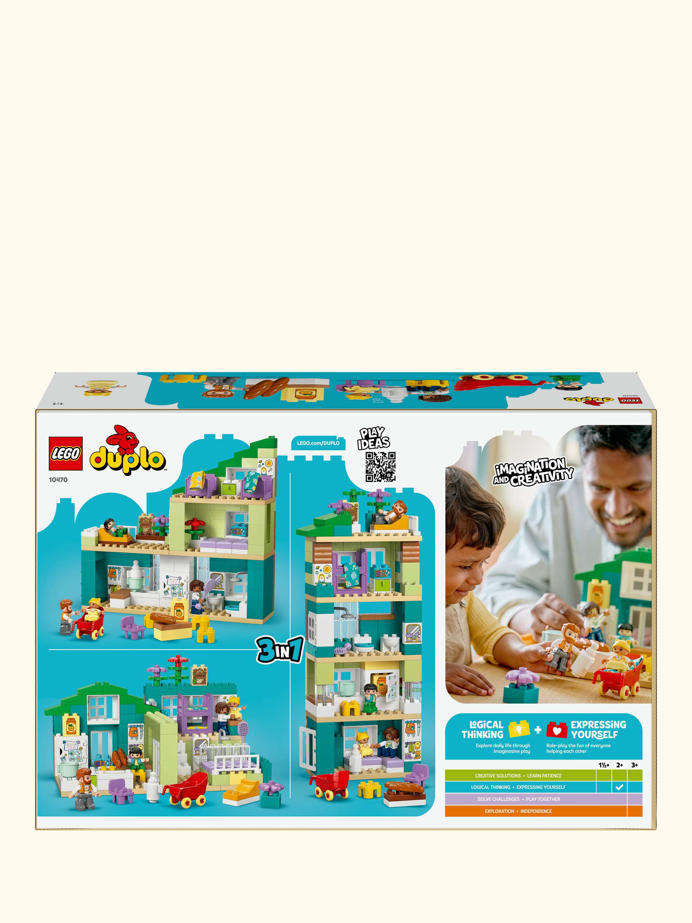 DUPLO 10470 Modern Family House with Figures 3-in-1 Educational Toy