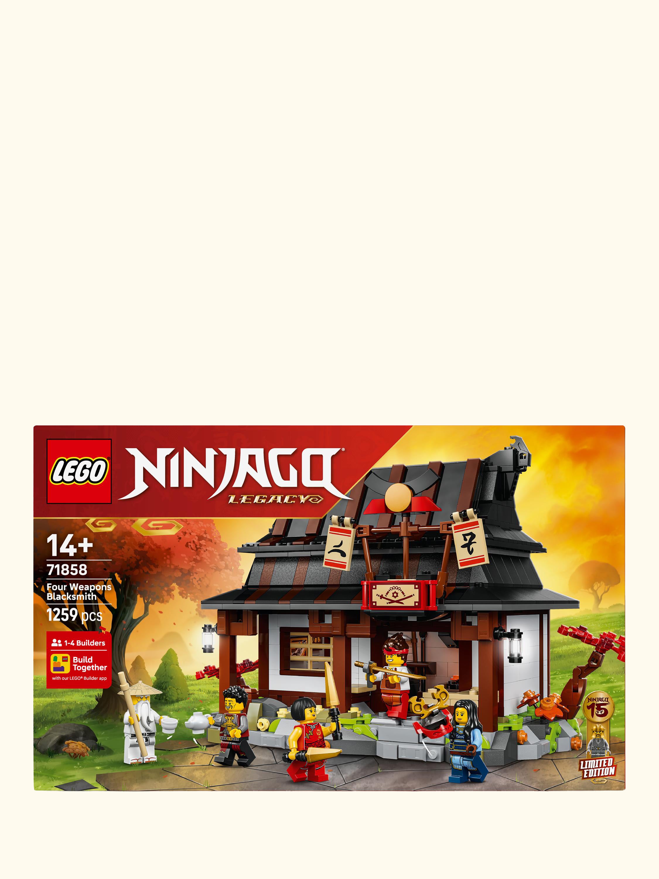 Ninjago 71858 Four Weapons Blacksmith 15th Anniversary Building Set